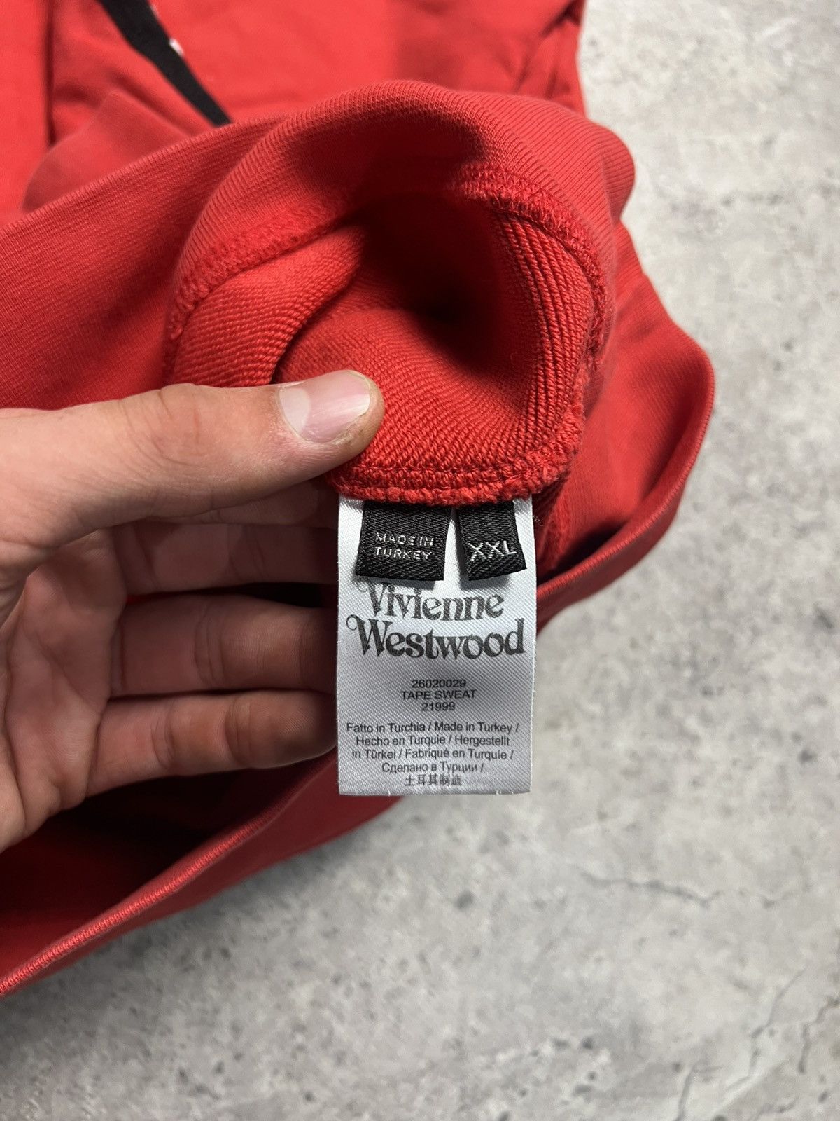 Vivienne Westwood Men's Vivienne Westwood Taped Sweatshirt Size US XXL / EU 58 / 5 - 9 Thumbnail