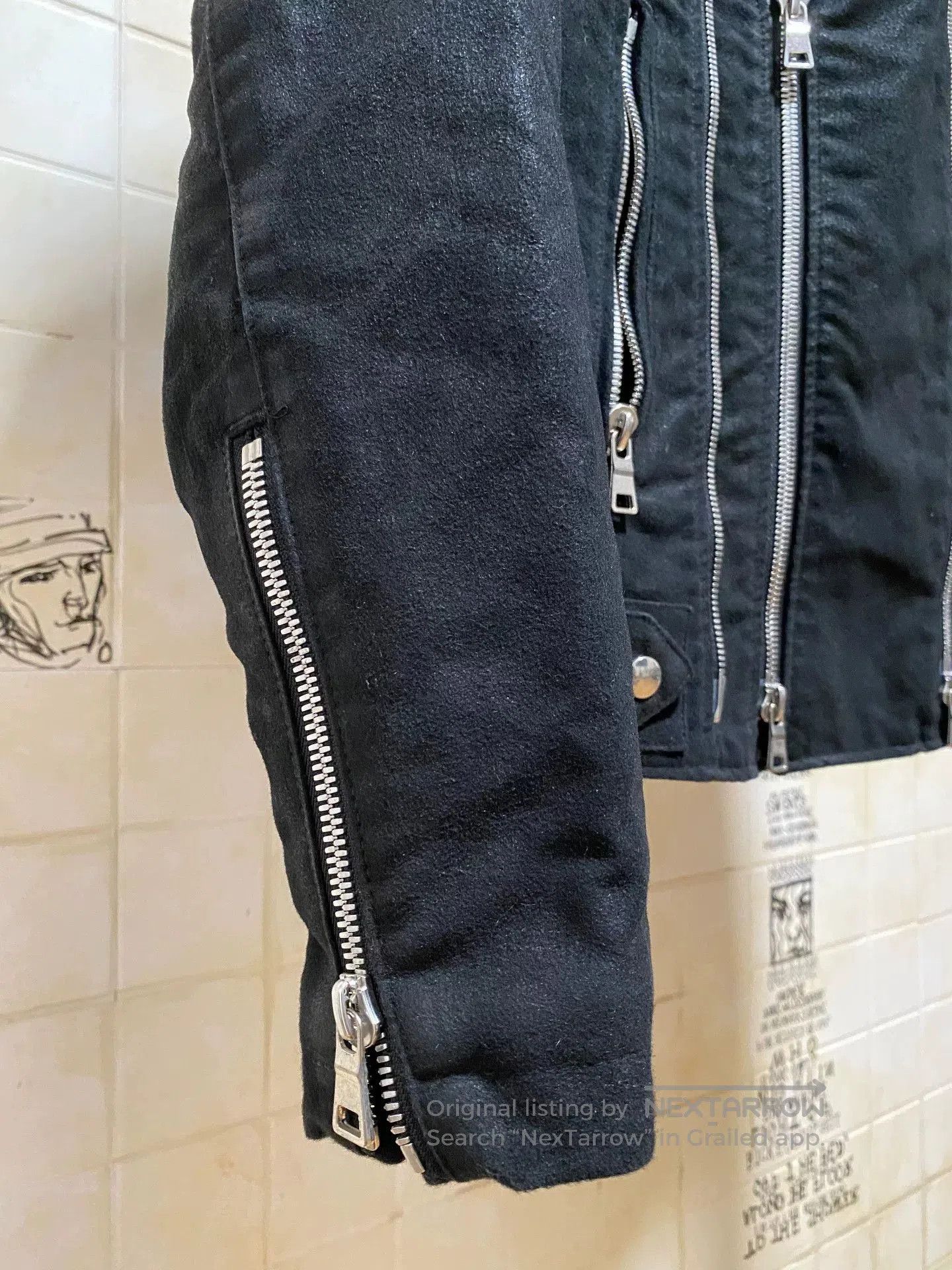 Balmain BALMAIN Biker Jacket with Asymmetrical Zipper. Size US L / EU 52-54 / 3 - 5 Thumbnail