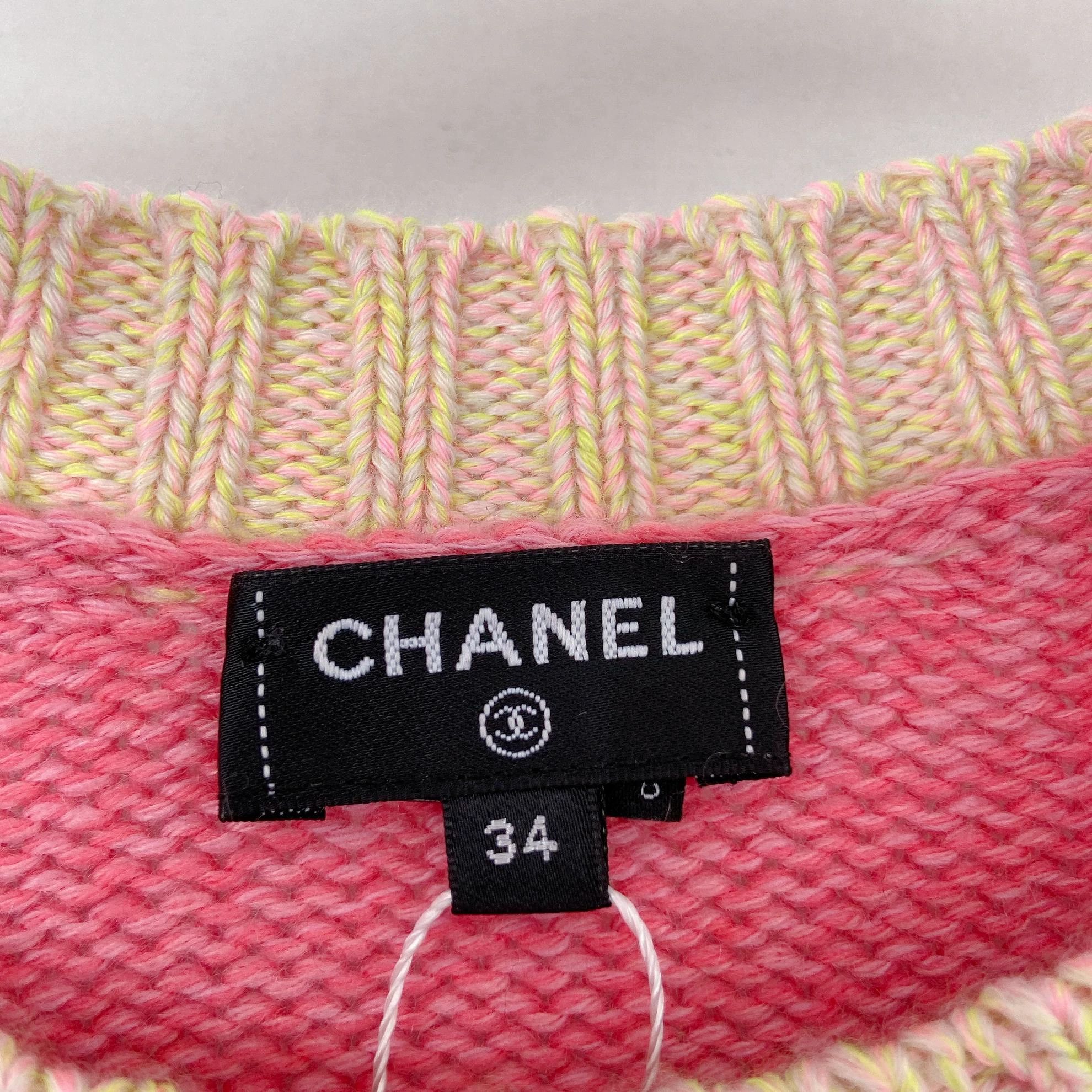 Chanel Chanel pink cashmere heavy beaded knit sweater Size XS / US 0-2 / IT 36-38 - 7 Thumbnail