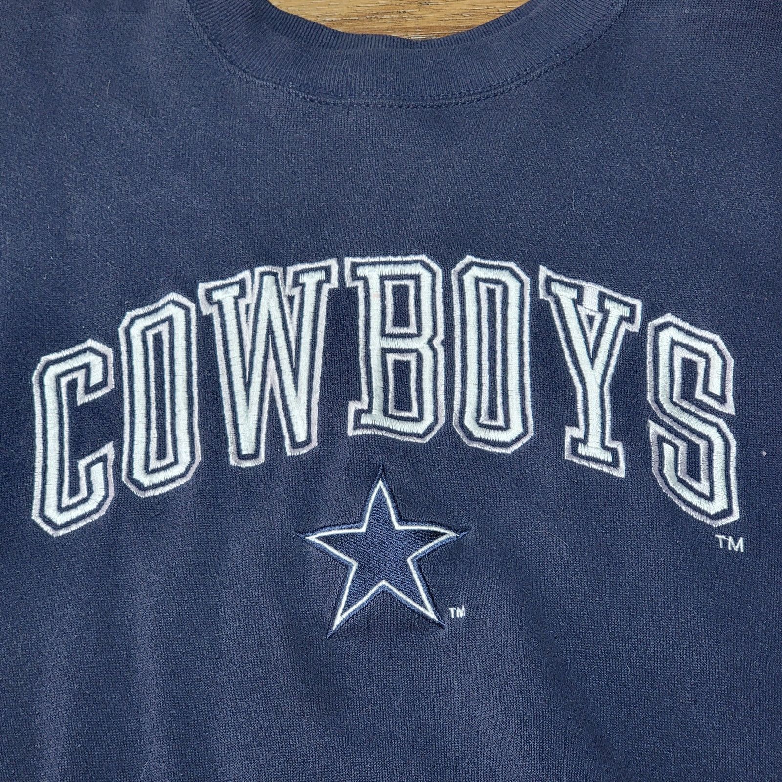 Other VINTAGE Dallas Cowboys LS Pull-Over Sweatshirt - Size Large Size L / US 10 / IT 46 - 2 Thumbnail