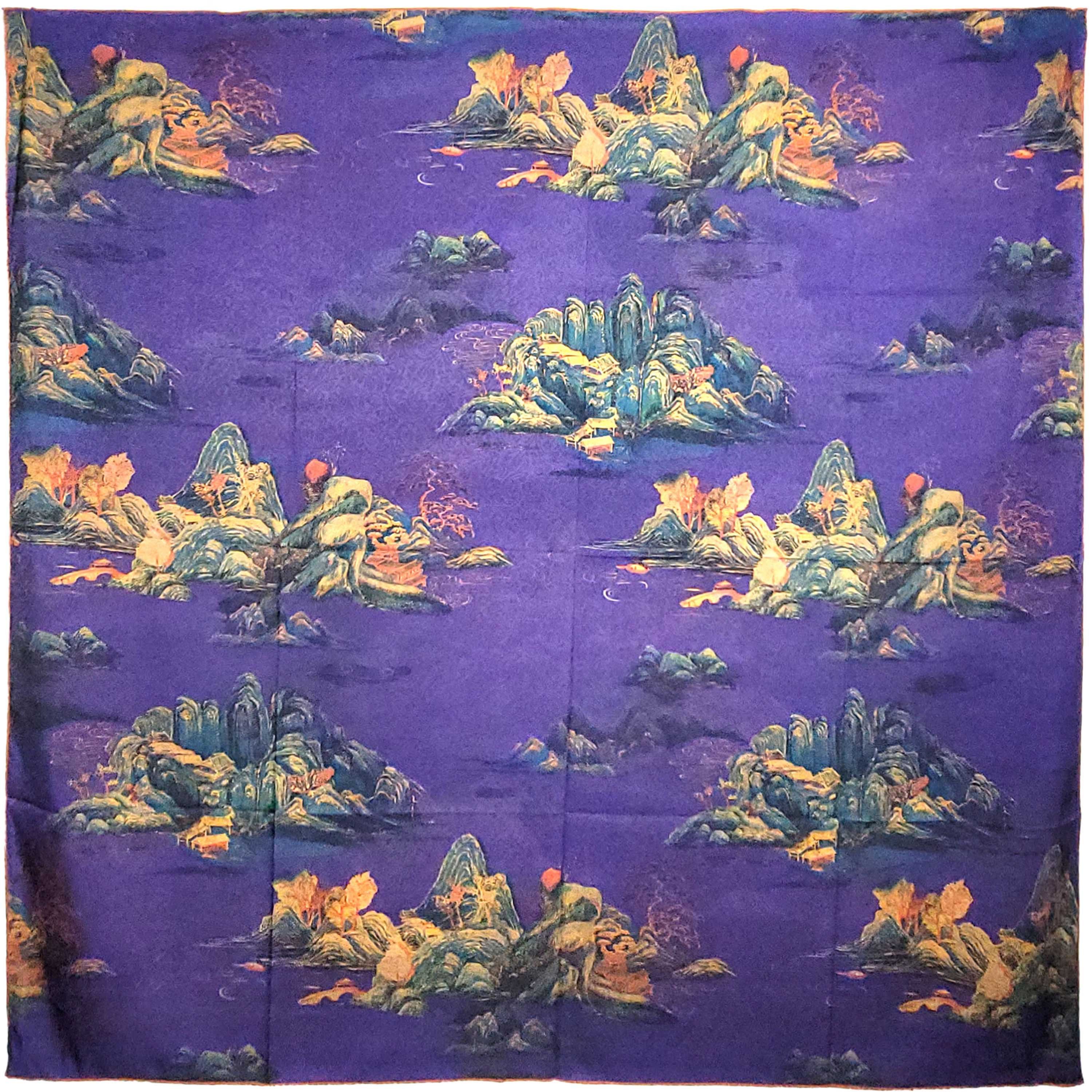 Other NWT Double Sided Silk Scarf 52"x52" Large Square Wrap 3240 Size ONE SIZE - 3 Thumbnail