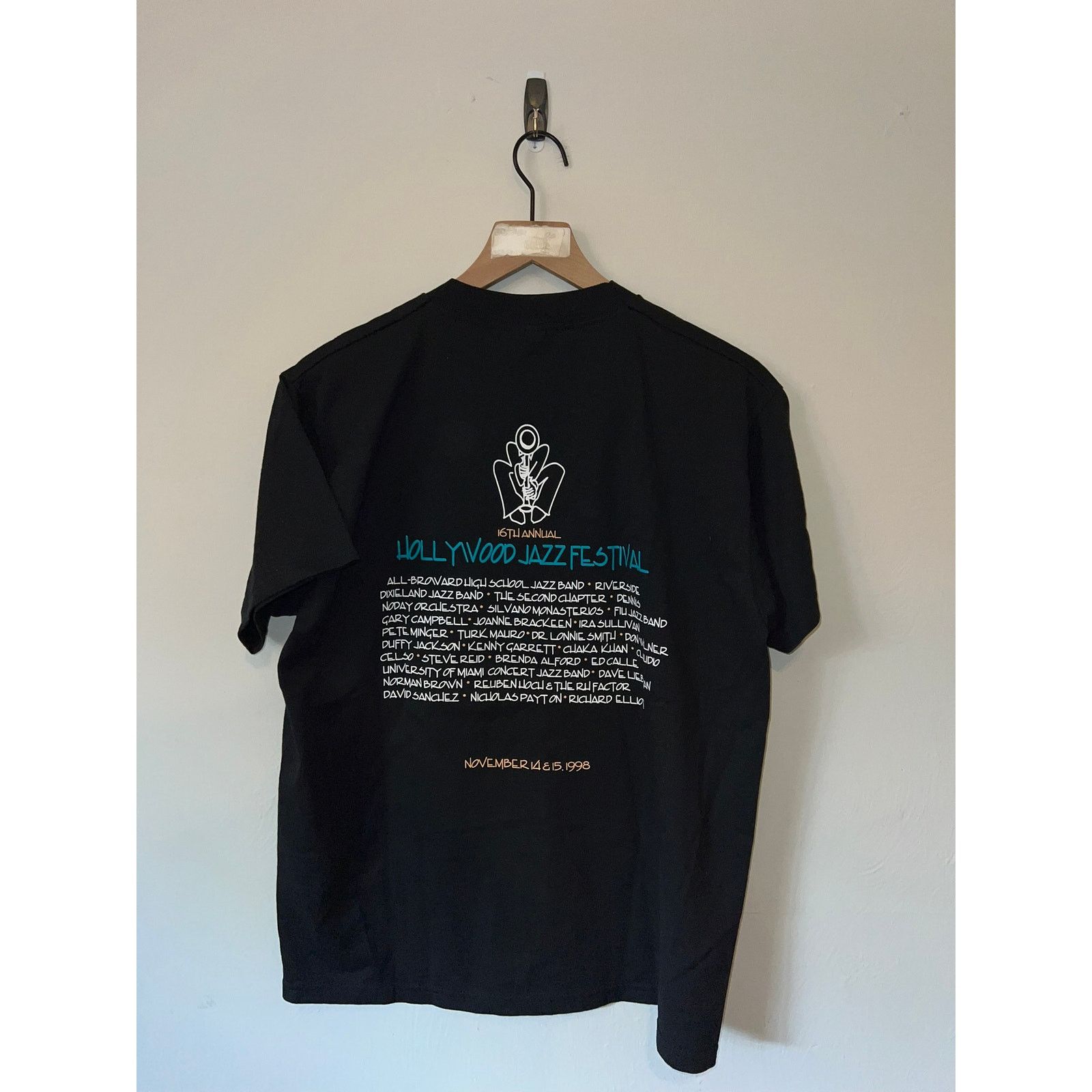 Fruit Of The Loom 1998 Hollywood Jazz Festival 16th Annual Music Shirt 90s L Size US L / EU 52-54 / 3 - 6 Thumbnail