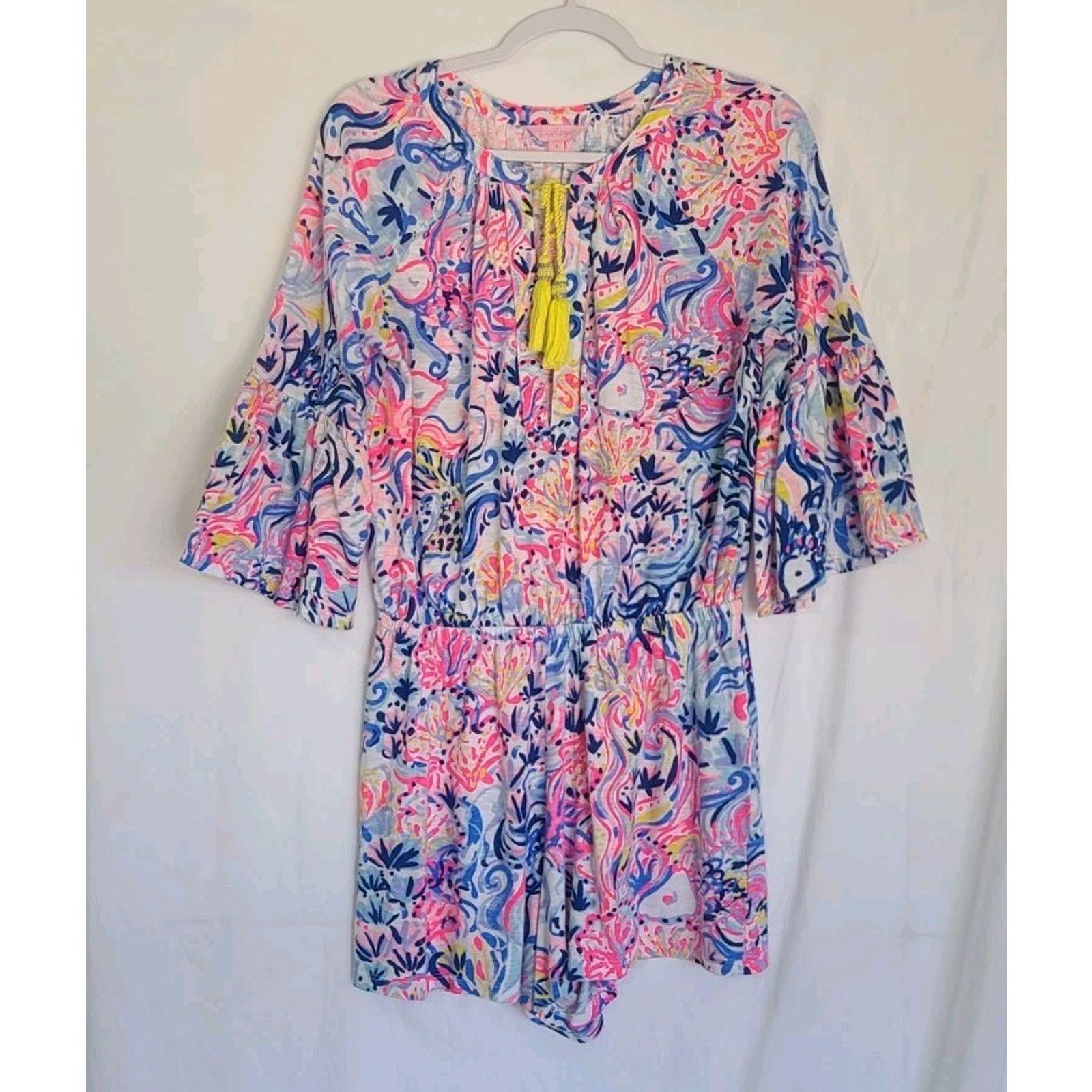 Lilly Pulitzer Lilly Pulitzer Women's Del Lago Multicolored Romper Small Size 26" / US 2 / IT 38 - 1 Thumbnail