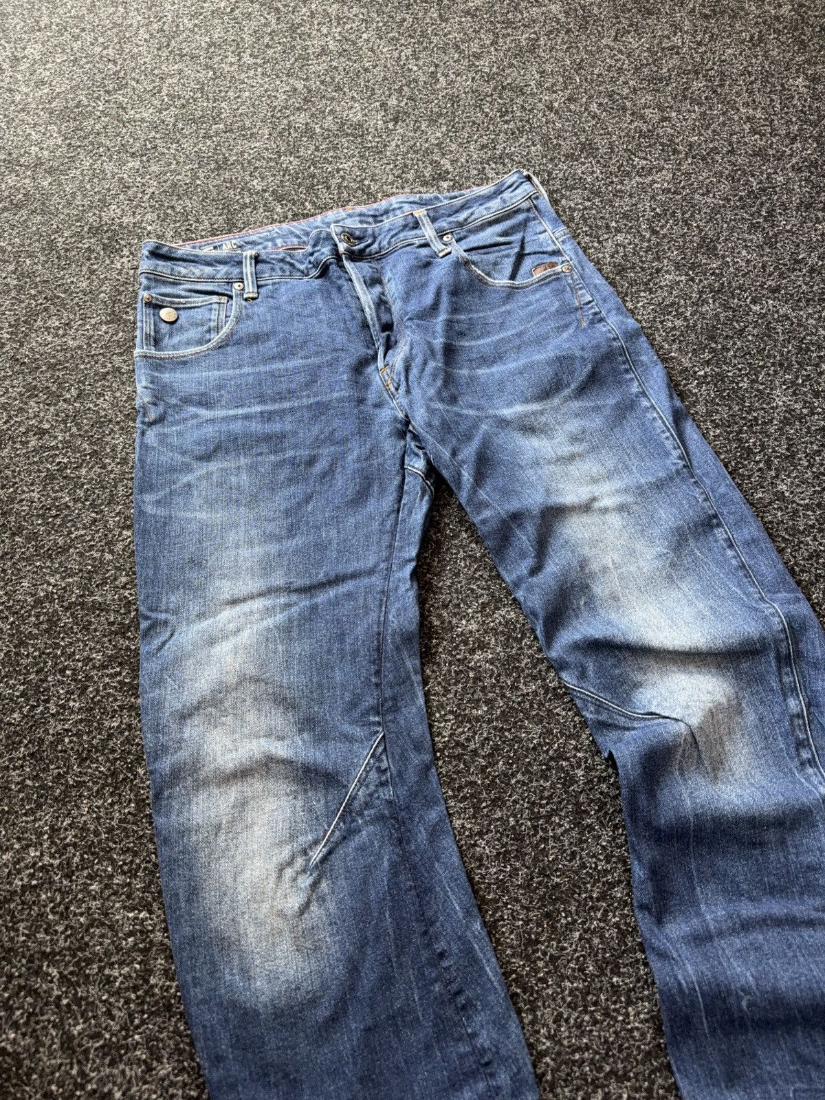 G-Star 00s Y2K G-Star RAW ARC 3D Slim Jeans W32 L34 Vintage Denim Size US 32 / EU 48 - 4 Thumbnail