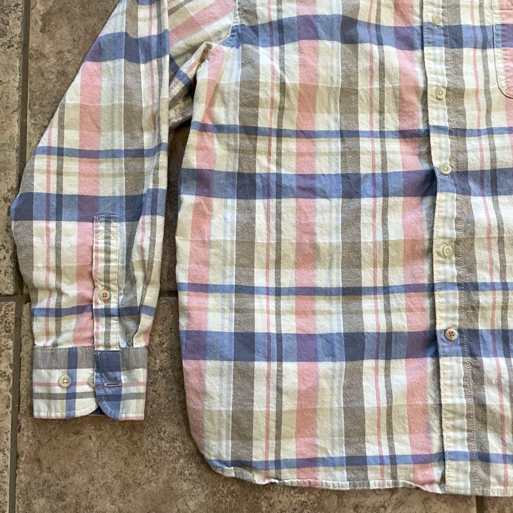 Tommy Bahama Tommy Bahama Button-Down Shirt Plaid Long Sleeve Men L Multicolor Size US L / EU 52-54 / 3 - 3 Thumbnail