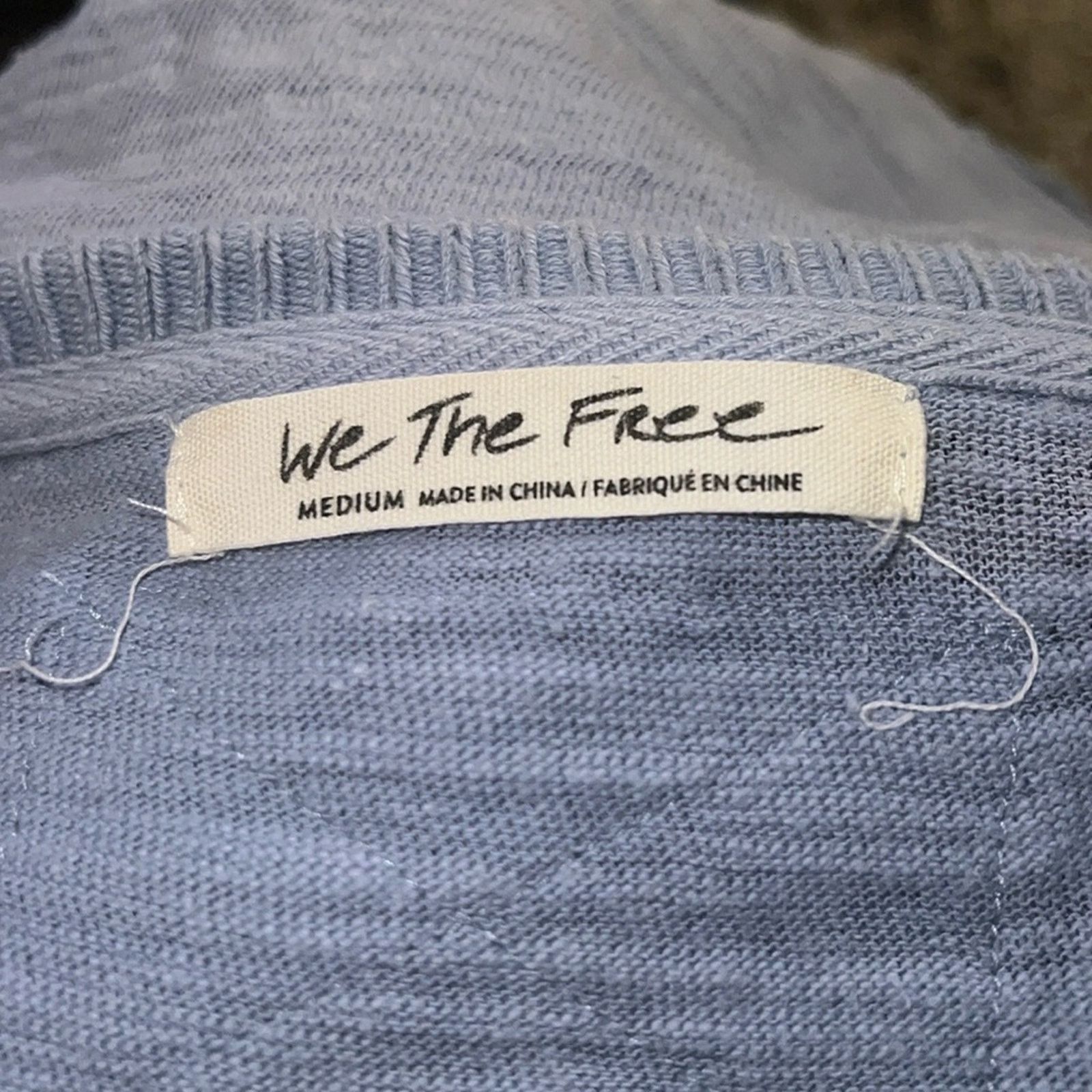 Free People WE THE FREE oversized knit mix crewneck M shabbychic Size L / US 10 / IT 46 - 2 Thumbnail