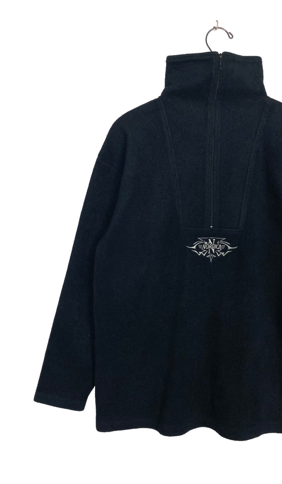 Japanese Brand Rare‼️ Vtg Nordica Fleece Half Zipper Embroidery Center Logo Size US M / EU 48-50 / 2 - 2 Thumbnail