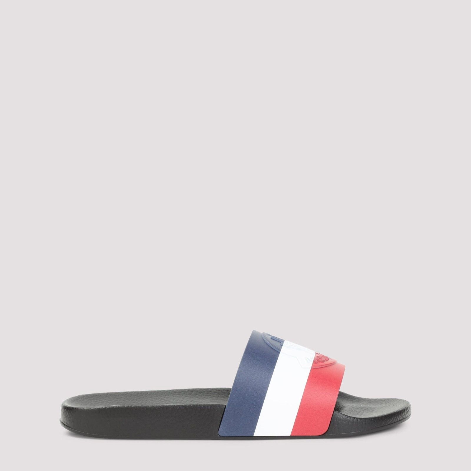 Moncler MONCLER Basile Striped Rubber Slides New & Authentic (Men's Size US 10 / EU 43 - 1 Thumbnail