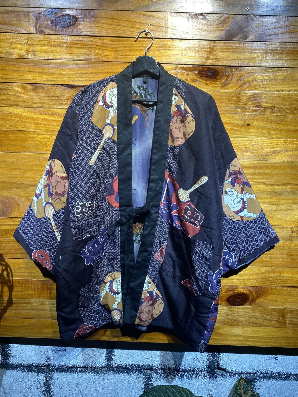 Japanese Brand Vintage Japanese Kimono Jacket – Traditional Ukiyo-e Print Size US L / EU 52-54 / 3 - 3 Thumbnail