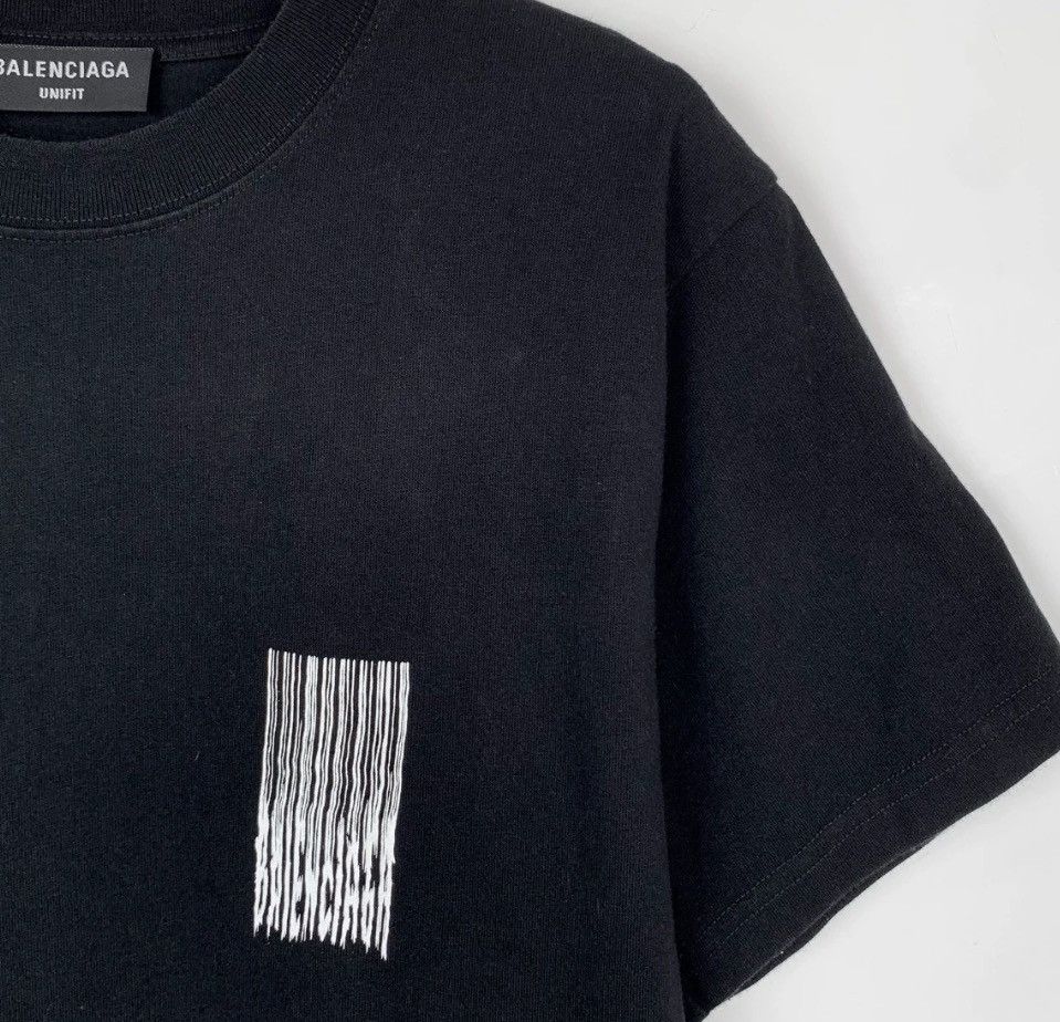 Balenciaga Balenciaga logo waterfall letter print round neck black co Size S / US 4 / IT 40 - 3 Thumbnail
