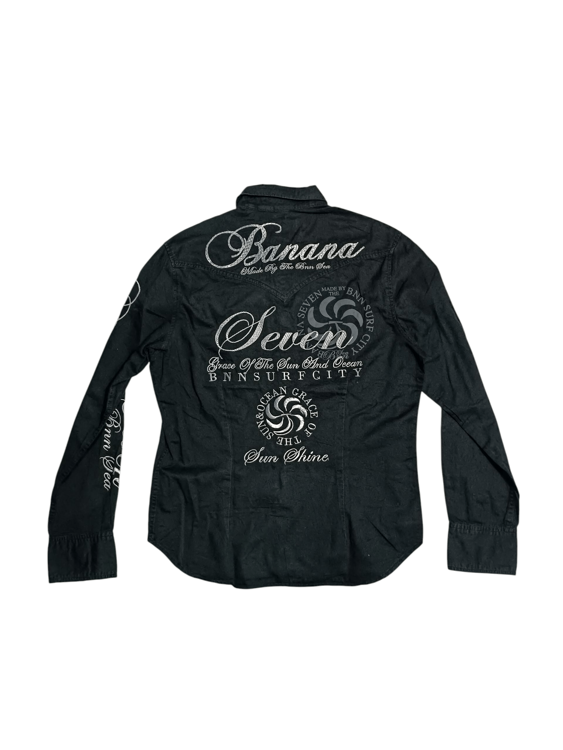 Japanese Brand × Vintage Banana Seven Long Sleeve Embroidery Shirt Button Up Size US M / EU 48-50 / 2 - 4 Thumbnail