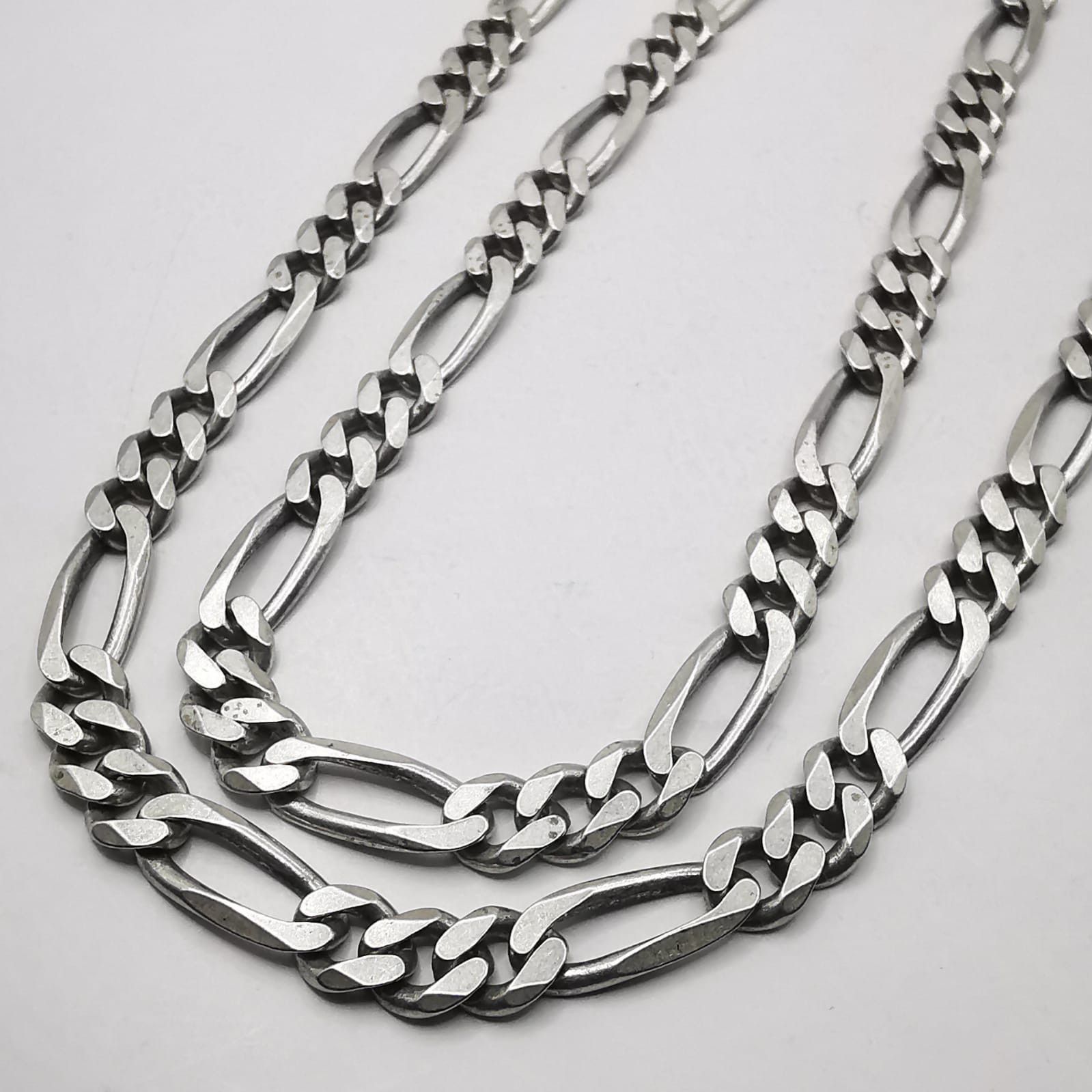 Sterling Silver Vintage Massive Chain 925 Sterling Silver,Signature 42,29g Size ONE SIZE - 5 Thumbnail