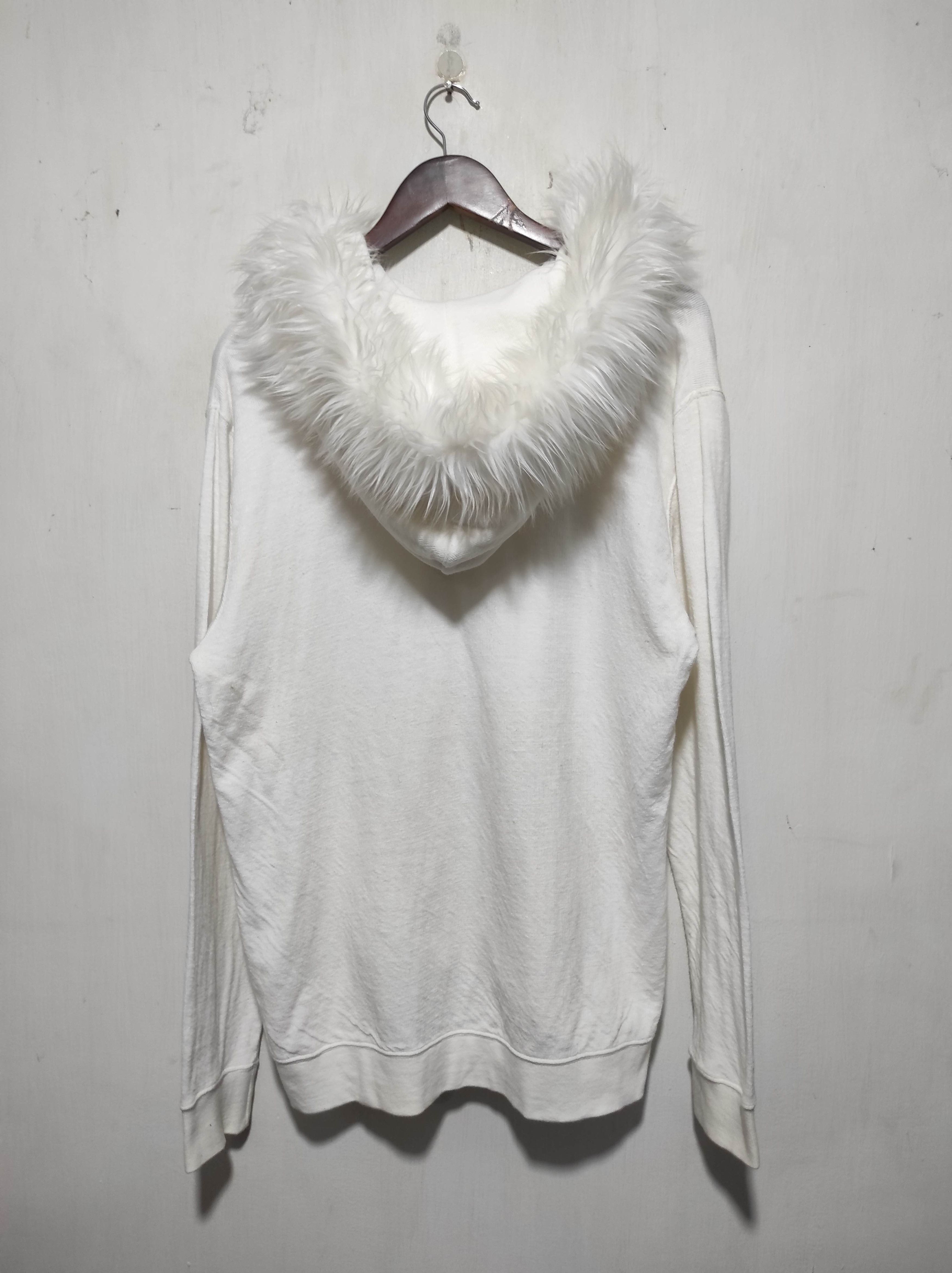 MOUSSY Azul by Moussy White Zip Fur Hoodie LGB style Size US L / EU 52-54 / 3 - 15 Thumbnail