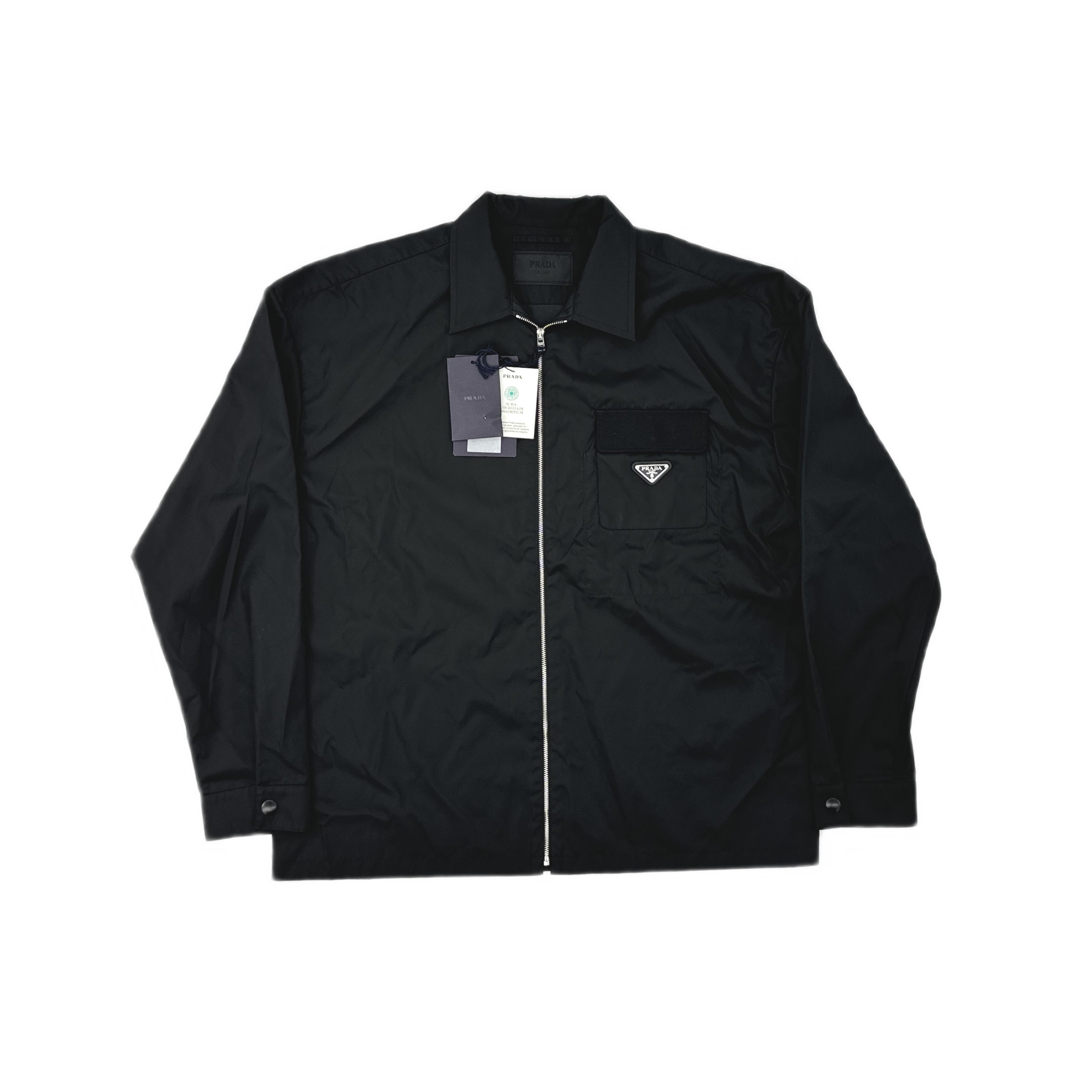 Prada Prada Re-Nylon Shirt Jacket Black Size L Size US L / EU 52-54 / 3 - 1 Thumbnail