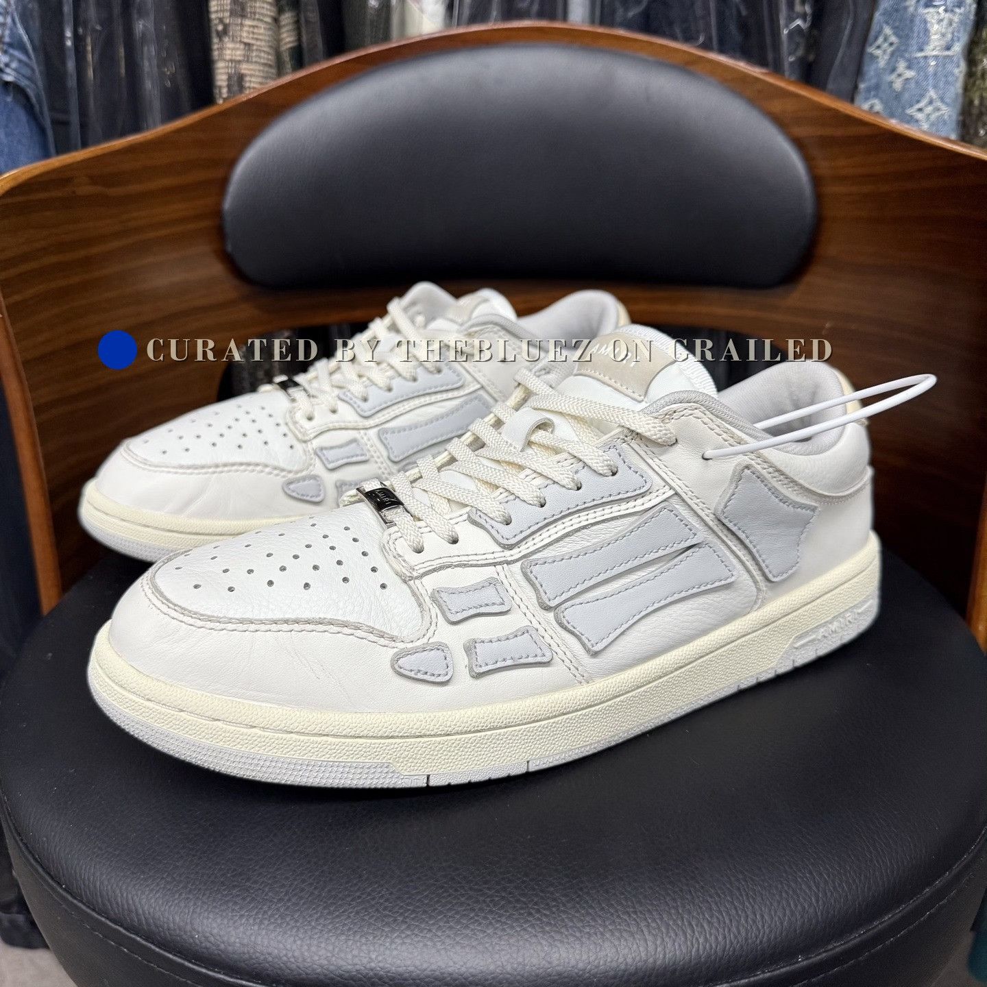 Amiri Amiri Gray White Distressed Sneakers Size US 10 / EU 43 - 1 Thumbnail