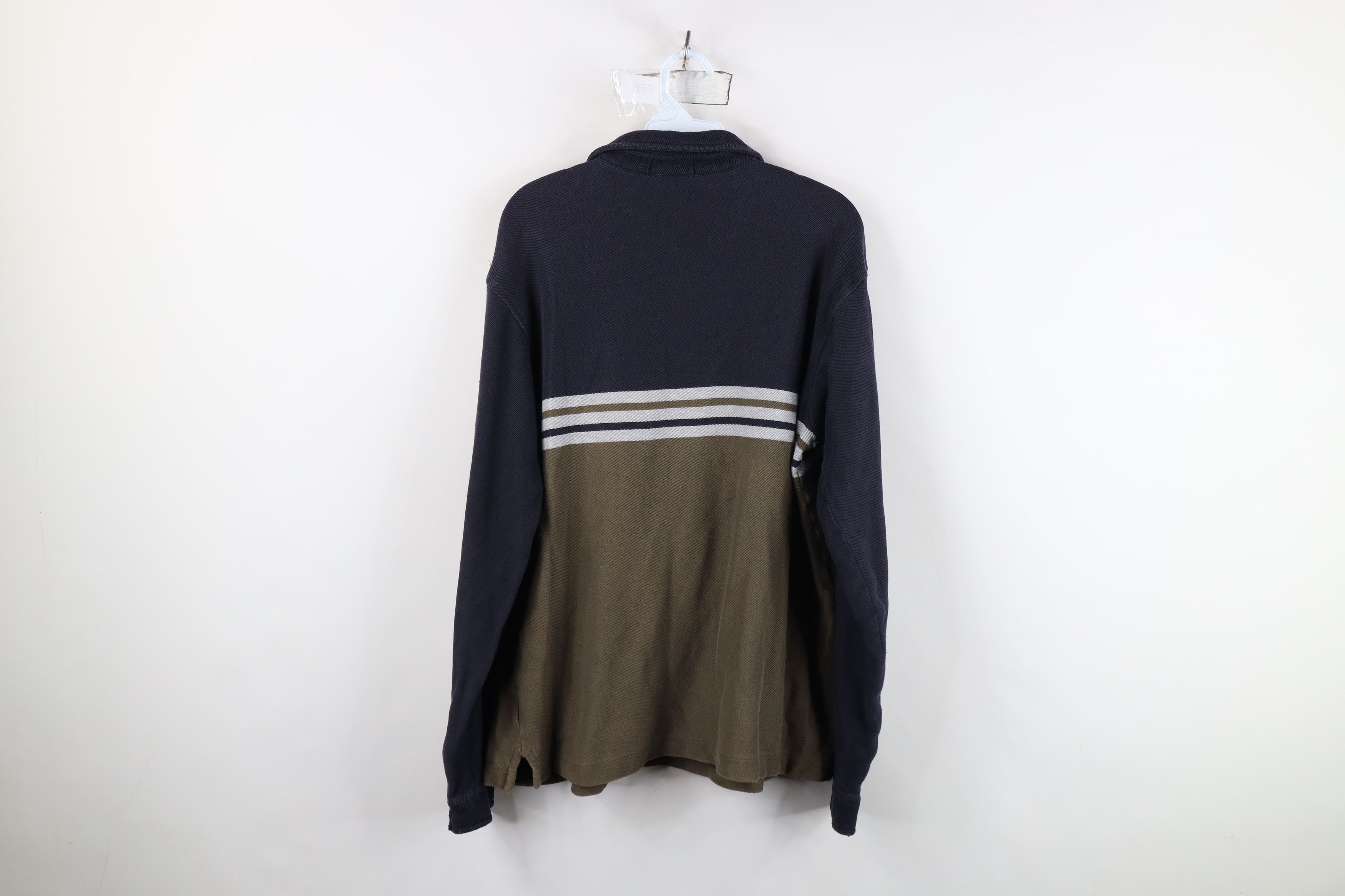 Lands' End Vintage 90s Lands End Heavyweight Long Sleeve Polo Shirt Size US XL / EU 56 / 4 - 12 Thumbnail
