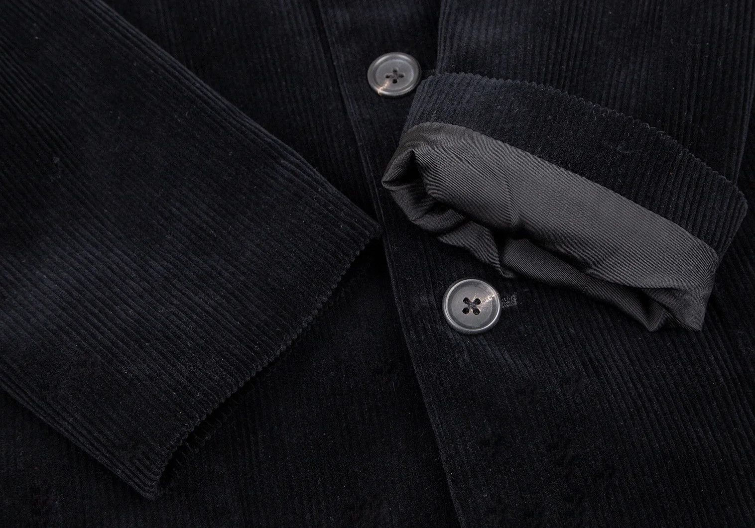 Yohji Yamamoto Yohji Yamamoto Cotton Corduroy Jacket Black M Size US M / EU 48-50 / 2 - 7 Thumbnail