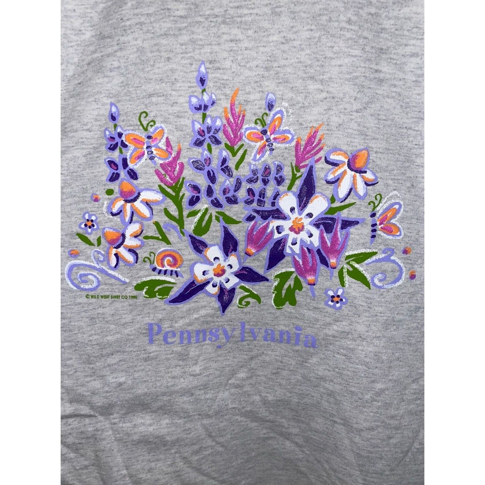 Vintage Vintage Pennsylvania Wildflower Shirt Tee Flower VTG 90s XL Size US XL / EU 56 / 4 - 2 Thumbnail