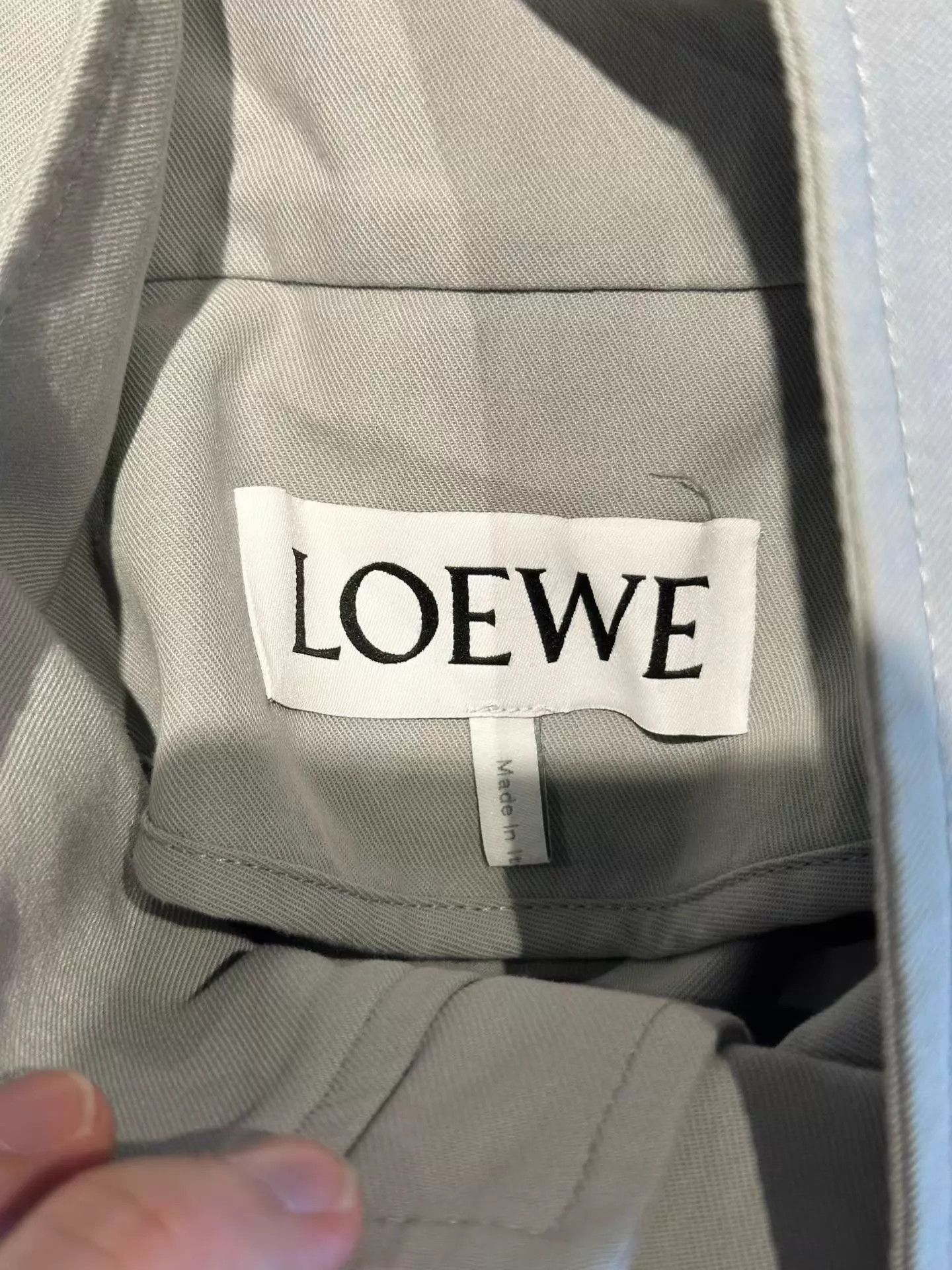 Loewe Gray Zip-Front Light Jacket Size M Size US M / EU 48-50 / 2 - 4 Thumbnail