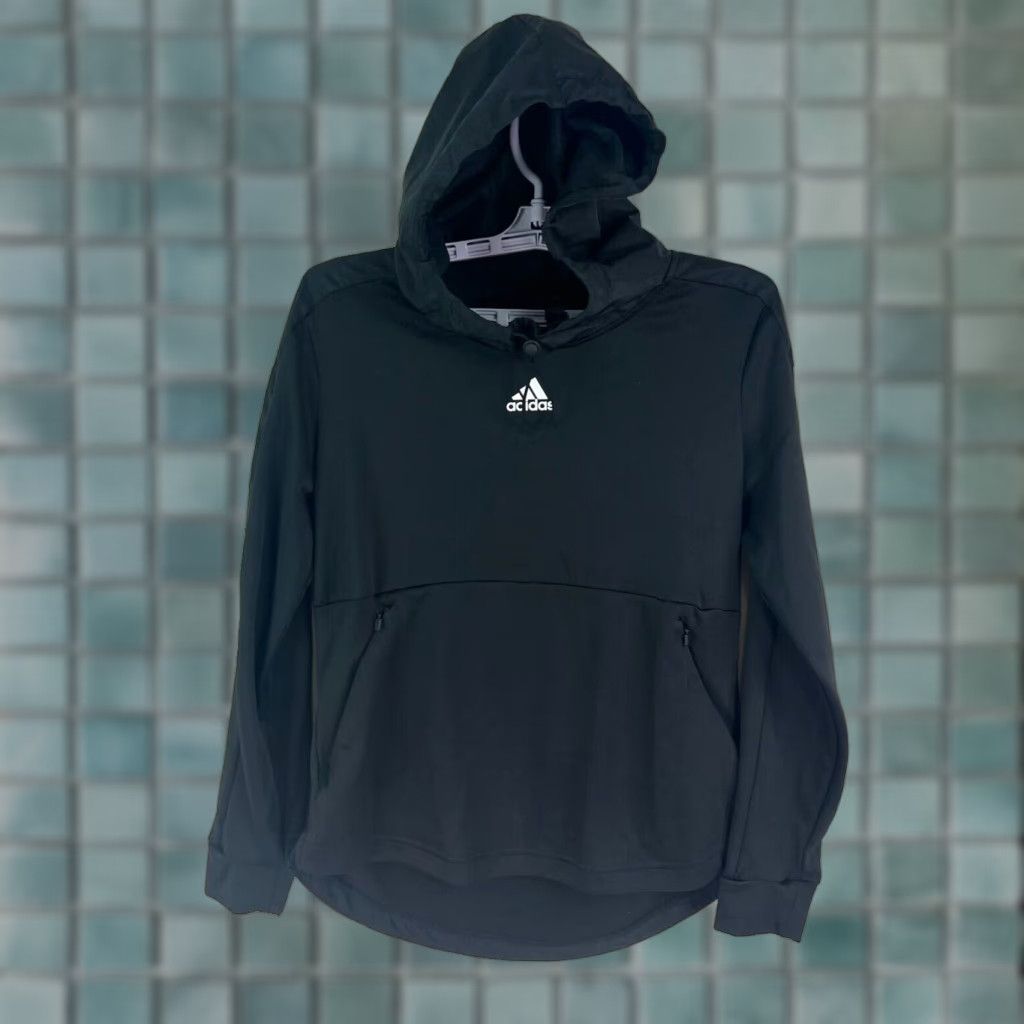 Adidas adidas Sport Gameday Zip Pocket Hooded Sweatshirt Adult Size S Black Size US S / EU 44-46 / 1 - 1 Thumbnail