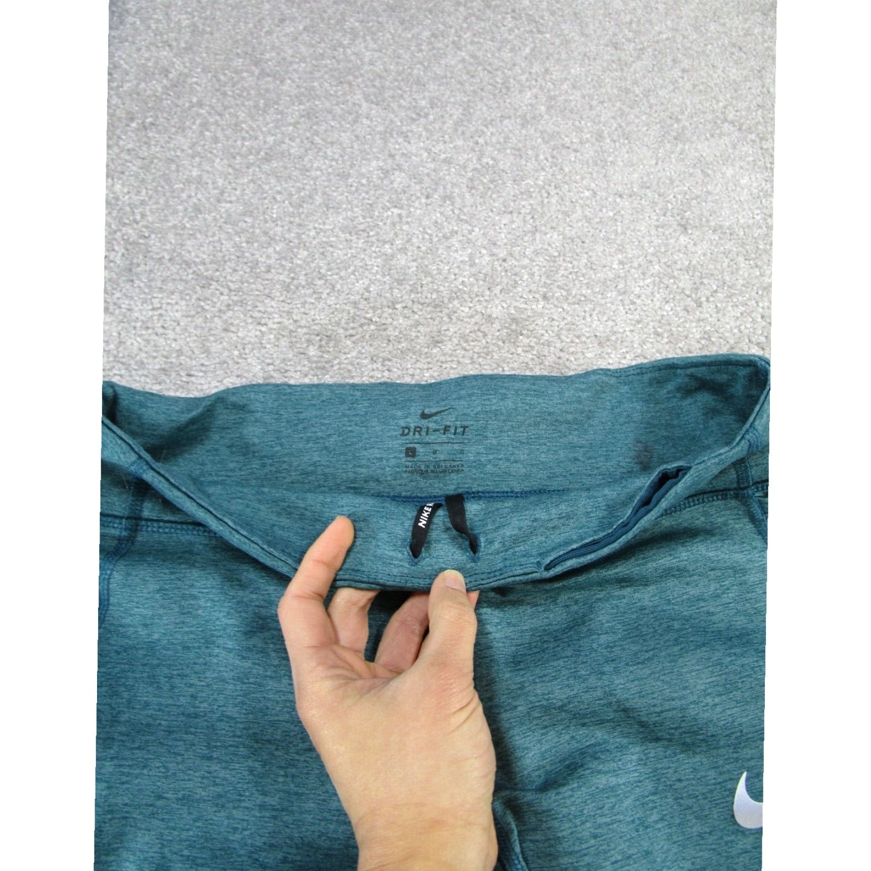 Nike Nike Dri Fit Leggings Womens Large Extra Large XL Blue Crop Size 36" / US 14 / IT 50 - 4 Thumbnail