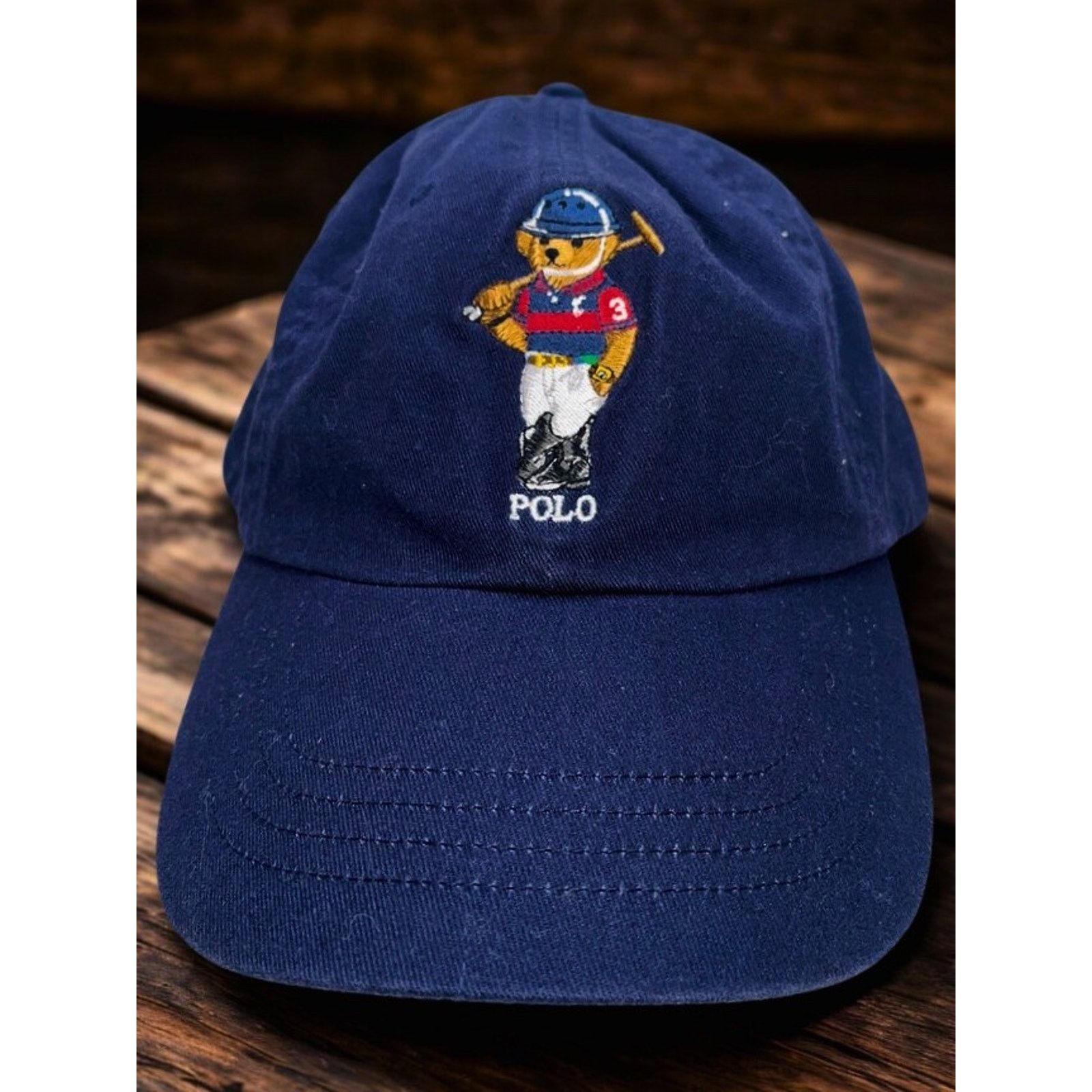 Polo Ralph Lauren Polo Ralph Lauren Polo Bear Baseball Hat Leather Strap Size ONE SIZE - 12 Thumbnail