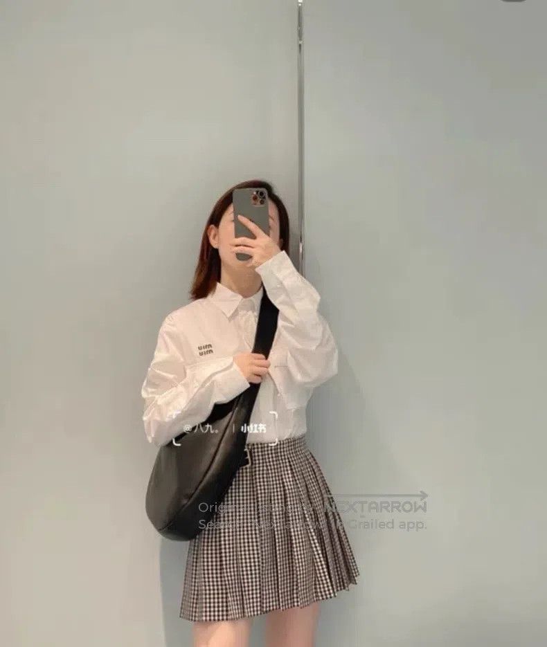 Miu Miu Miu Miu 38 Early autumn plaid overskirt Size 37" - 8 Thumbnail