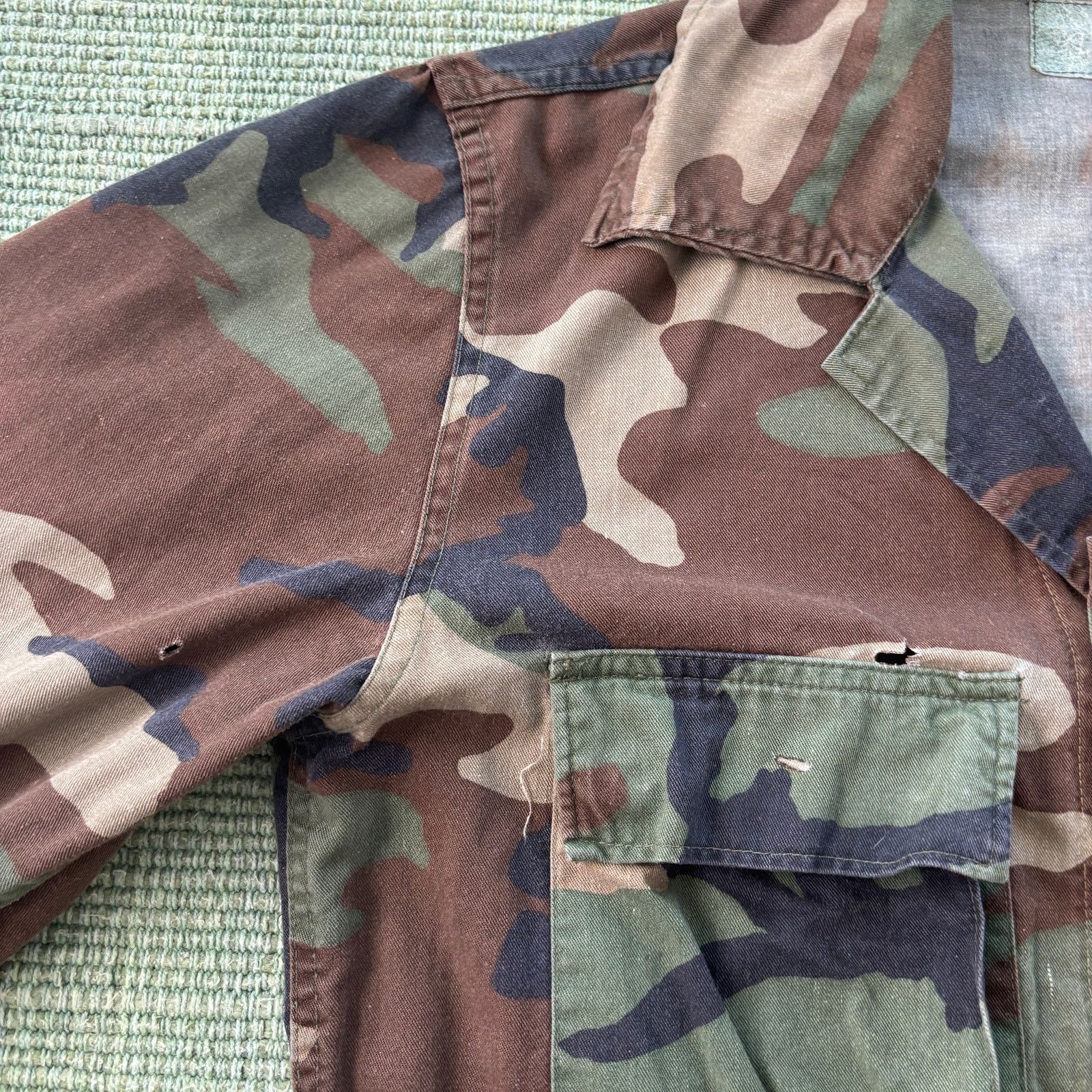 Vintage Vintage camo USMC four pocket field jacket size M/L AS-IS Size US L / EU 52-54 / 3 - 6 Thumbnail
