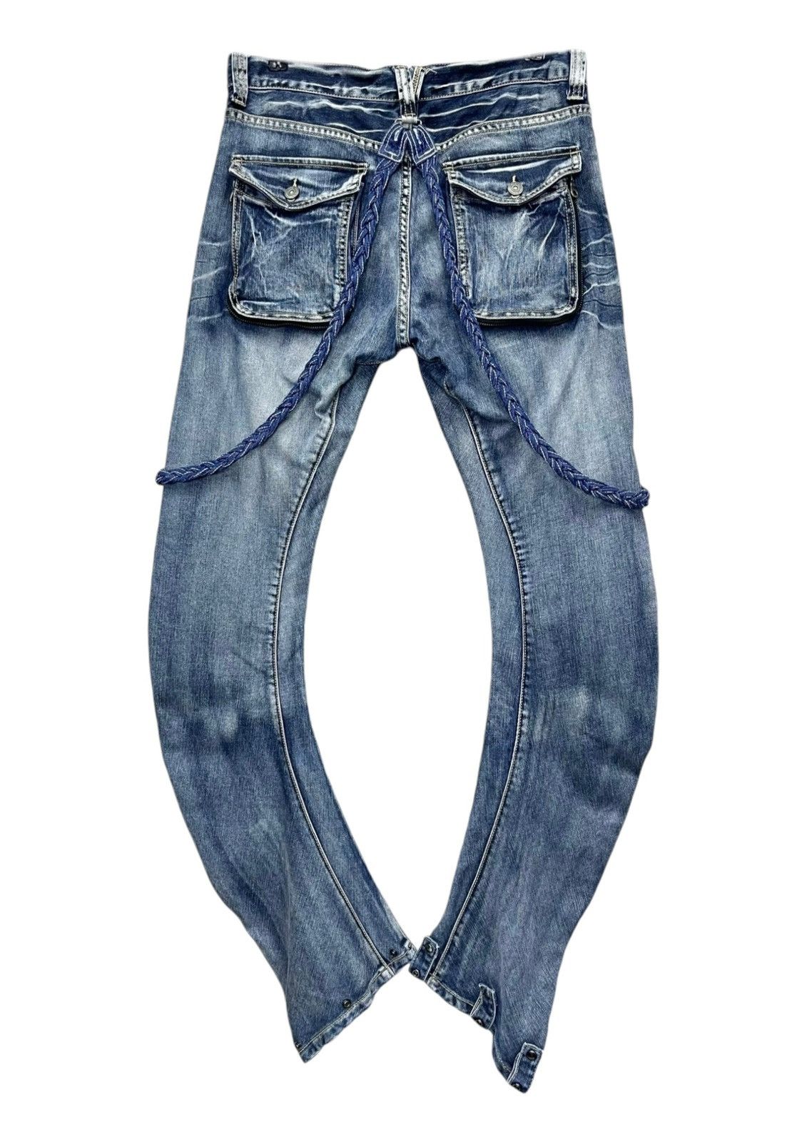 PPFM 🔥FYE🔥90’s PPFM Punk Curve Leg Custom Performance Jeans Size US 31 - 3 Thumbnail
