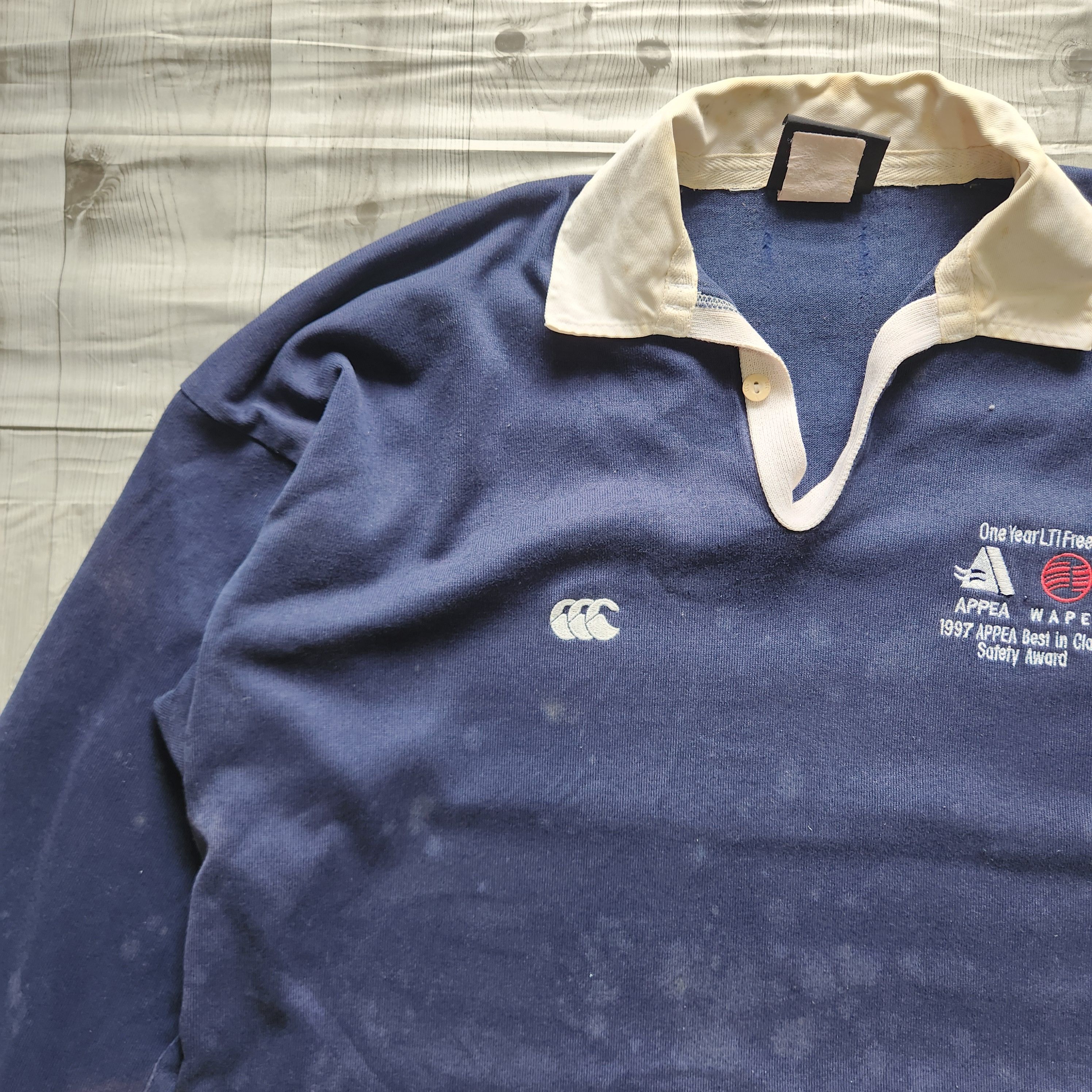 Canterbury of New Zealand Vintage 1997 Canterbury Rugby Polo Long Sleeves Size US XL / EU 56 / 4 - 6 Thumbnail