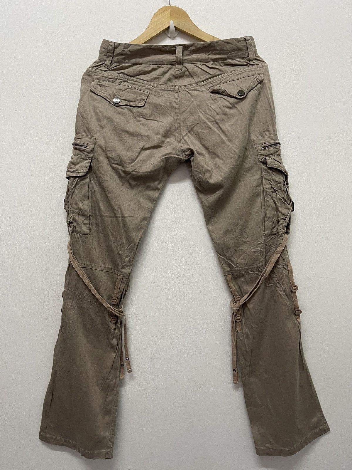 If Six Was Nine FLARE 90’s BONDAGE BOOTCUT PANTS STREETWEAR Size US 29 - 4 Thumbnail