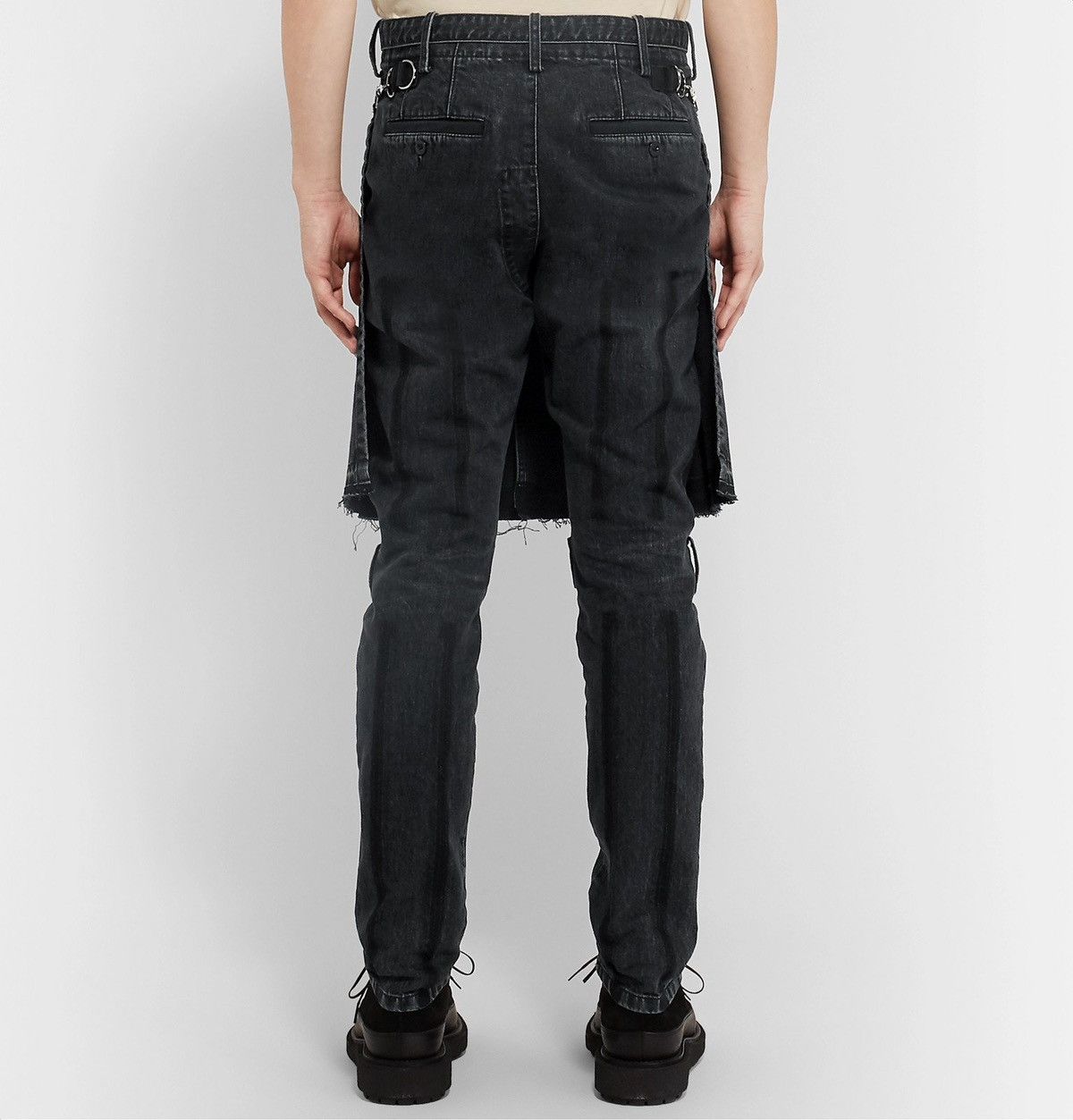Sacai Sacai Distressed Stonewashed Denim Jeans Size US 31 - 5 Thumbnail