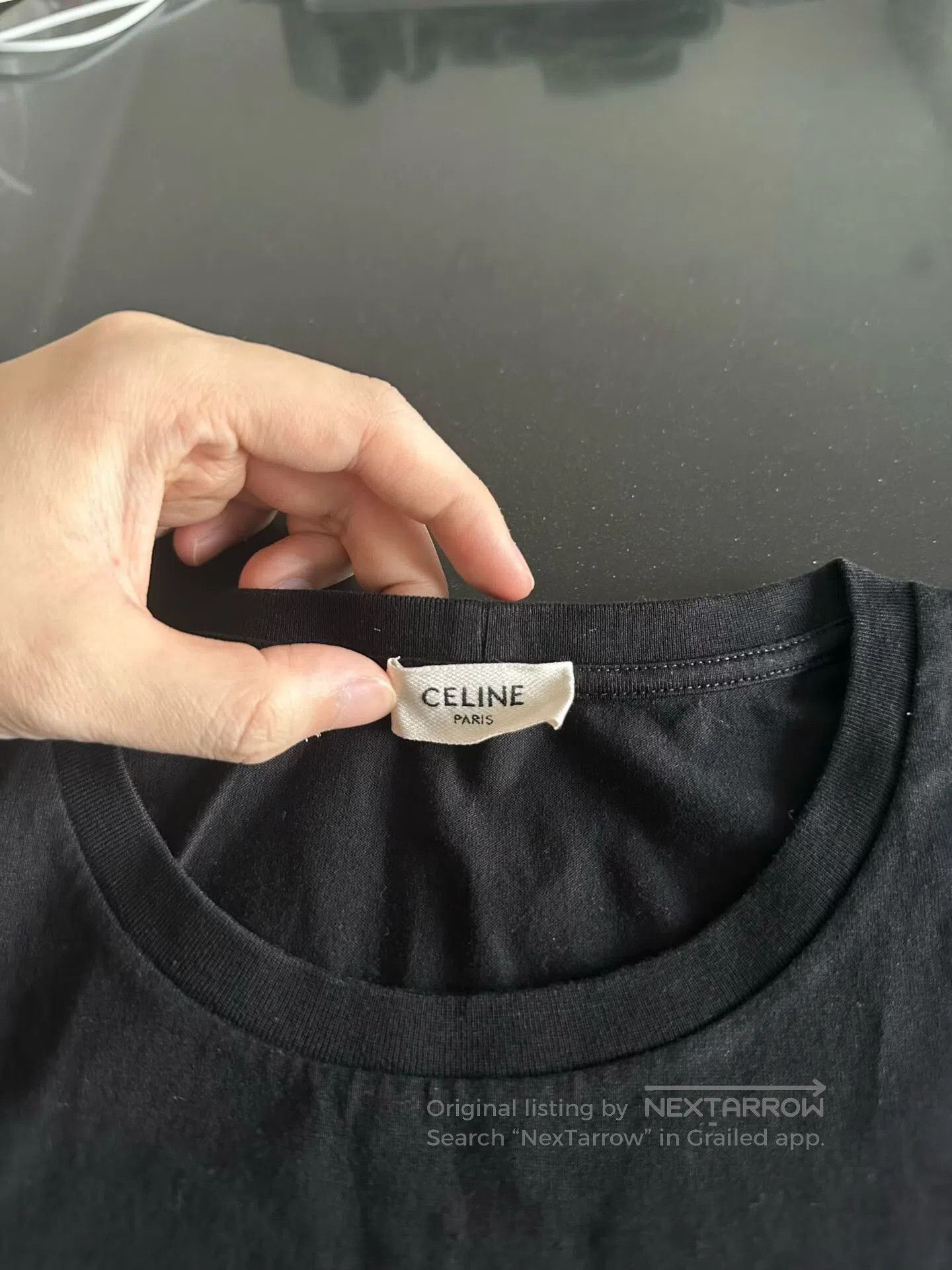 Celine Celine Black Logo Short. Size XS / US 0-2 / IT 36-38 - 3 Thumbnail