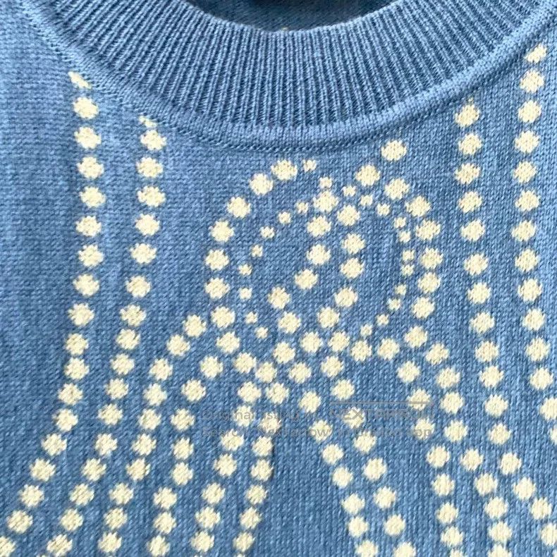 Hermes Hermes Navy blue women's knitwear Size XXS / US 00 / IT 34 - 6 Thumbnail