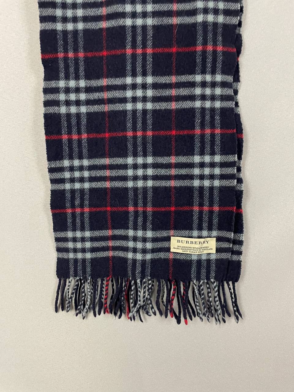 Burberry Burberry Scarf Nova Check Navy Size ONE SIZE - 2 Thumbnail