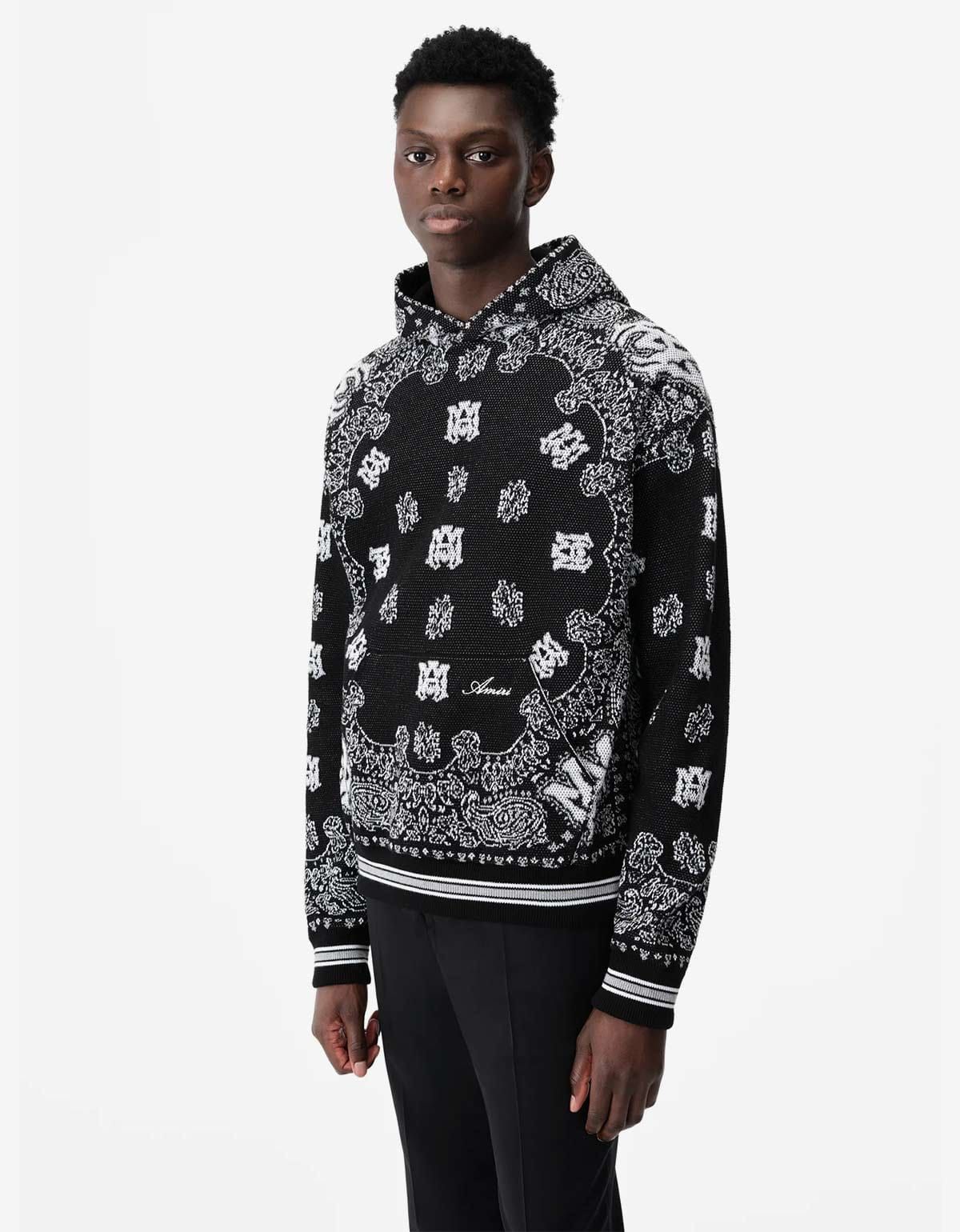 Amiri Black Bandana Hoodie - Main Image