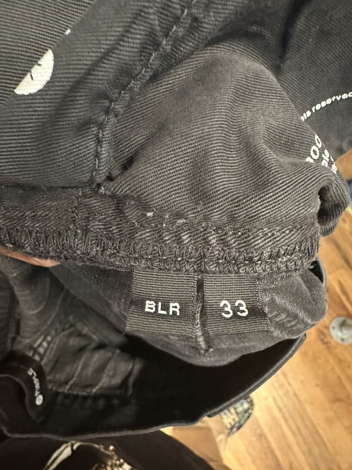 Purple Brand Purple Brand Knee Hole Stitched Black Denim Jeans Size 33 Size US 33 - 5 Thumbnail