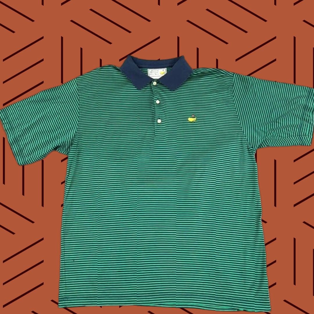 Augusta Sportswear VINTAGE Augusta National MASTERS Polo Mens Large Green Blue Embroidered Shirt Polo, Logo, Classic Sports, Golf Mens Size US L / EU 52-54 / 3 - 1 Thumbnail