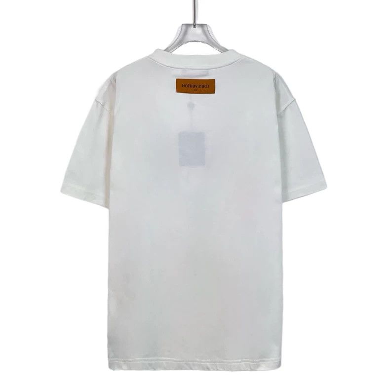 Louis Vuitton Louis Vuitton White logo monogrammed cotton crew neck shor Size US L / EU 52-54 / 3 - 2 Thumbnail