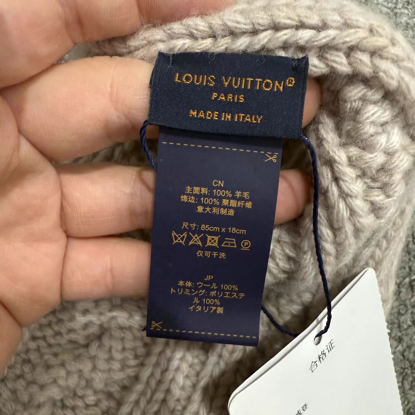 Louis Vuitton LV Milk Tea Fall Winter Knit Scarf NWT Size ONE SIZE - 5 Thumbnail