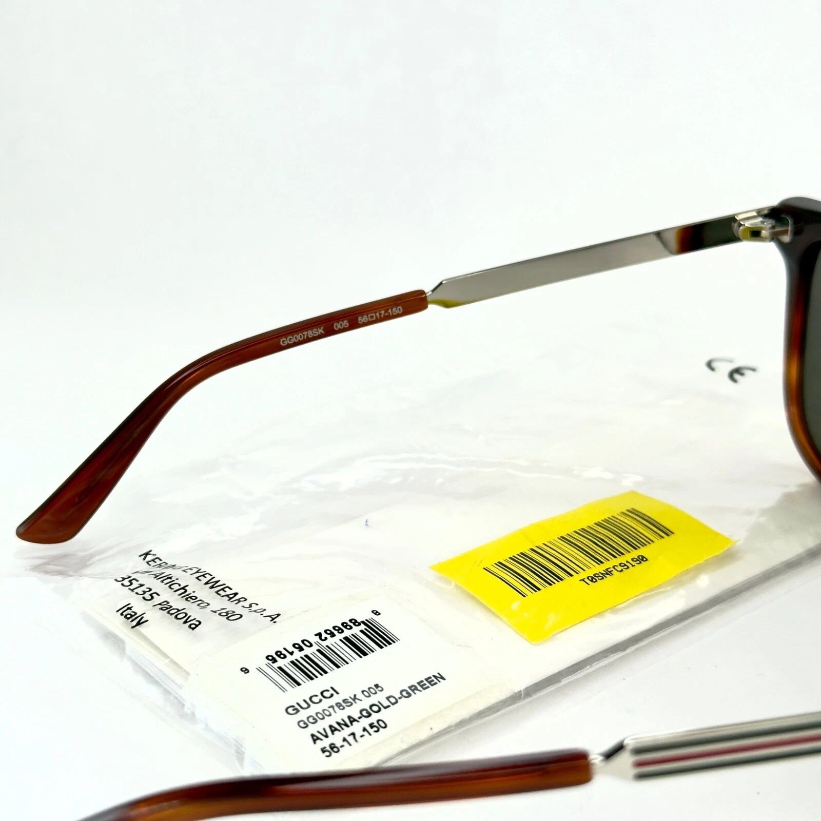 Gucci GUCCI GG0078S WEB 0078 Metal Aviator Classic Sunglasses Size ONE SIZE - 2 Thumbnail