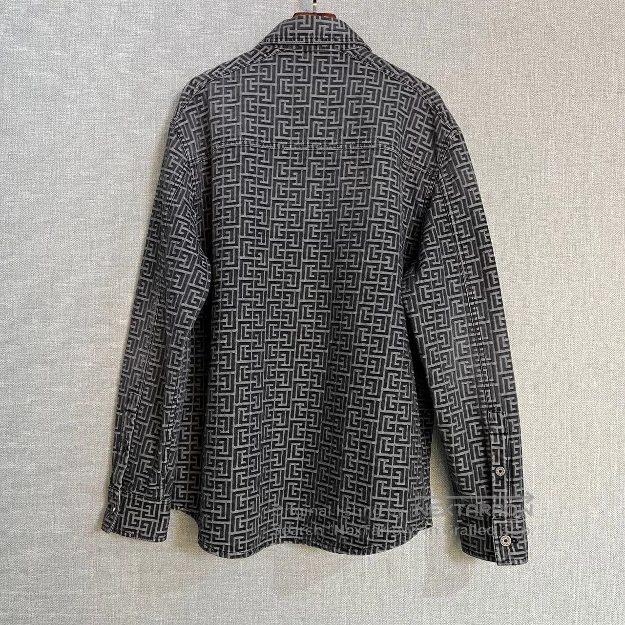 Balmain Balmain Checkered Logo Shirt Jacket. Size US M / EU 48-50 / 2 - 2 Thumbnail