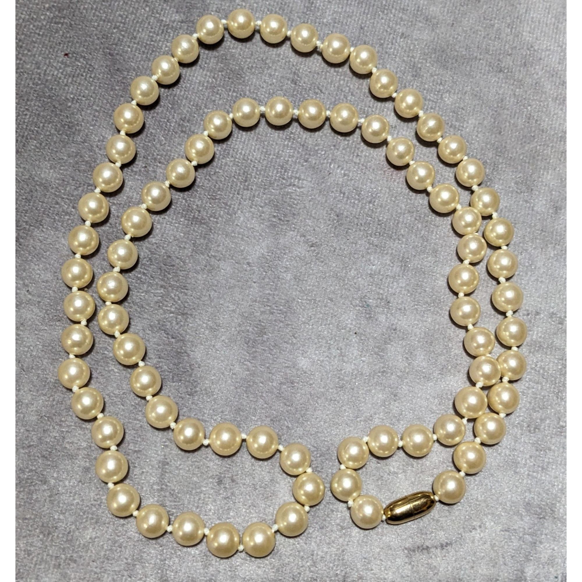 Other Vintage Glam Cream Faux Pearl Beaded Necklace Size ONE SIZE - 8 Thumbnail
