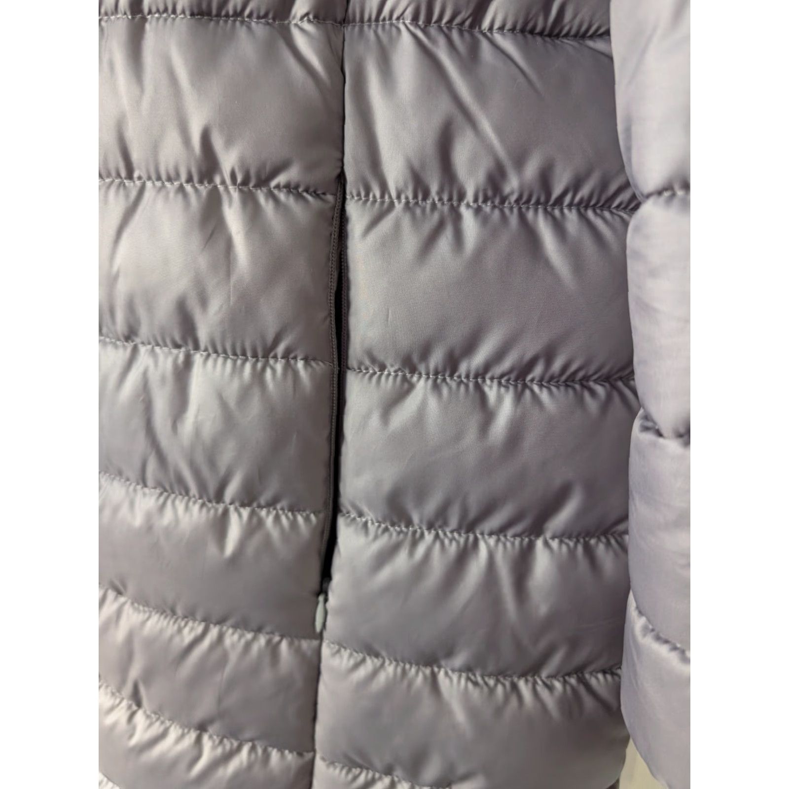Kenneth Cole KENNETH COLE Womens Coat M Gray Puffy Lined Knee Length Zipup Pockets Mockneck Size M / US 6-8 / IT 42-44 - 6 Thumbnail