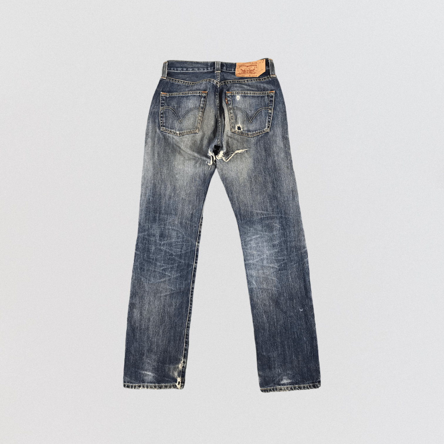 Levi's Vintage Blue Wash Levis 501 Jeans-JM1942 Size US 30 / EU 46 - 2 Thumbnail