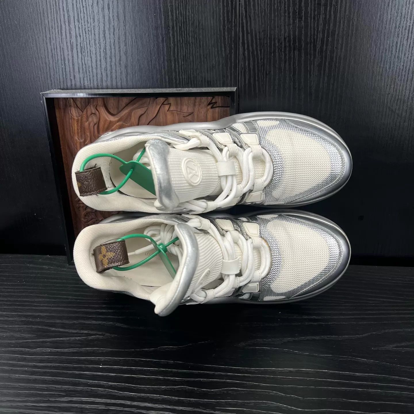 Louis Vuitton LV Archlight Silver/White 36.5 Original Box Size US 6 / IT 36 - 5 Thumbnail