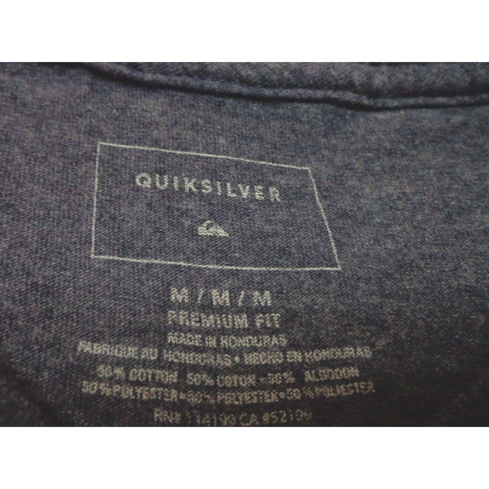 Quiksilver Quiksilver Boardriding Company Heather Blue T Shirt Medium Premium Fit Mens Regular Crew Neck Short Sleeve Cotton Blend Heathered Surf Logo Vintage No Size US M / EU 48-50 / 2 - 3 Thumbnail