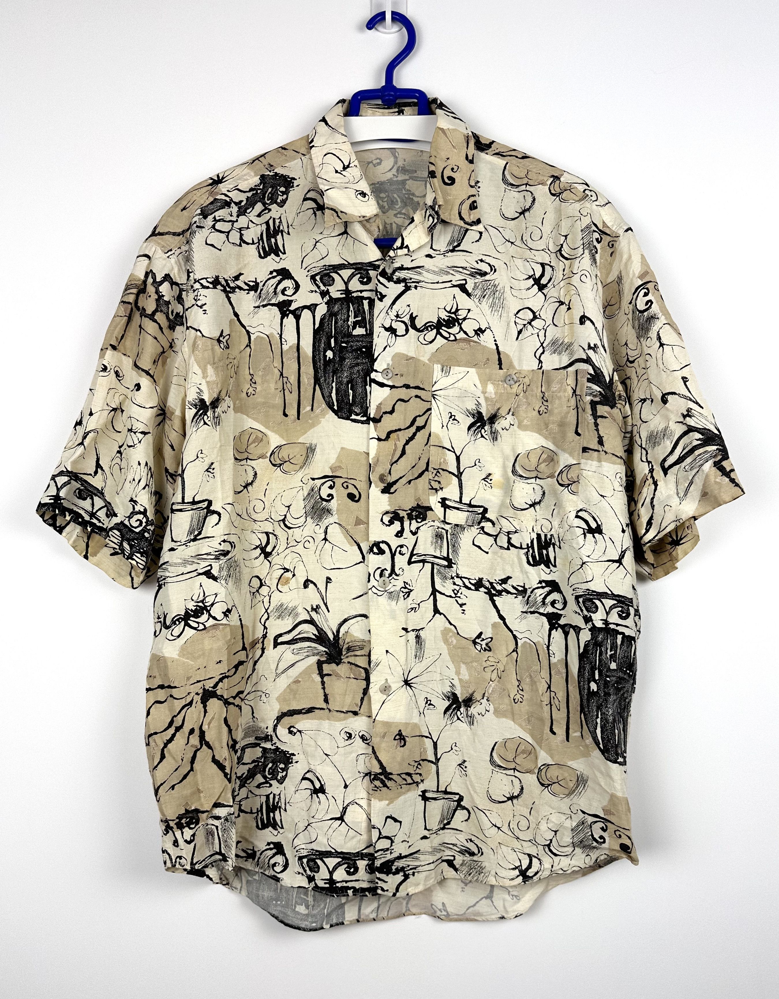 Vintage Vintage Hawaiian shirt retro 90s y2k summer linen Italy Size US XL / EU 56 / 4 - 1 Thumbnail