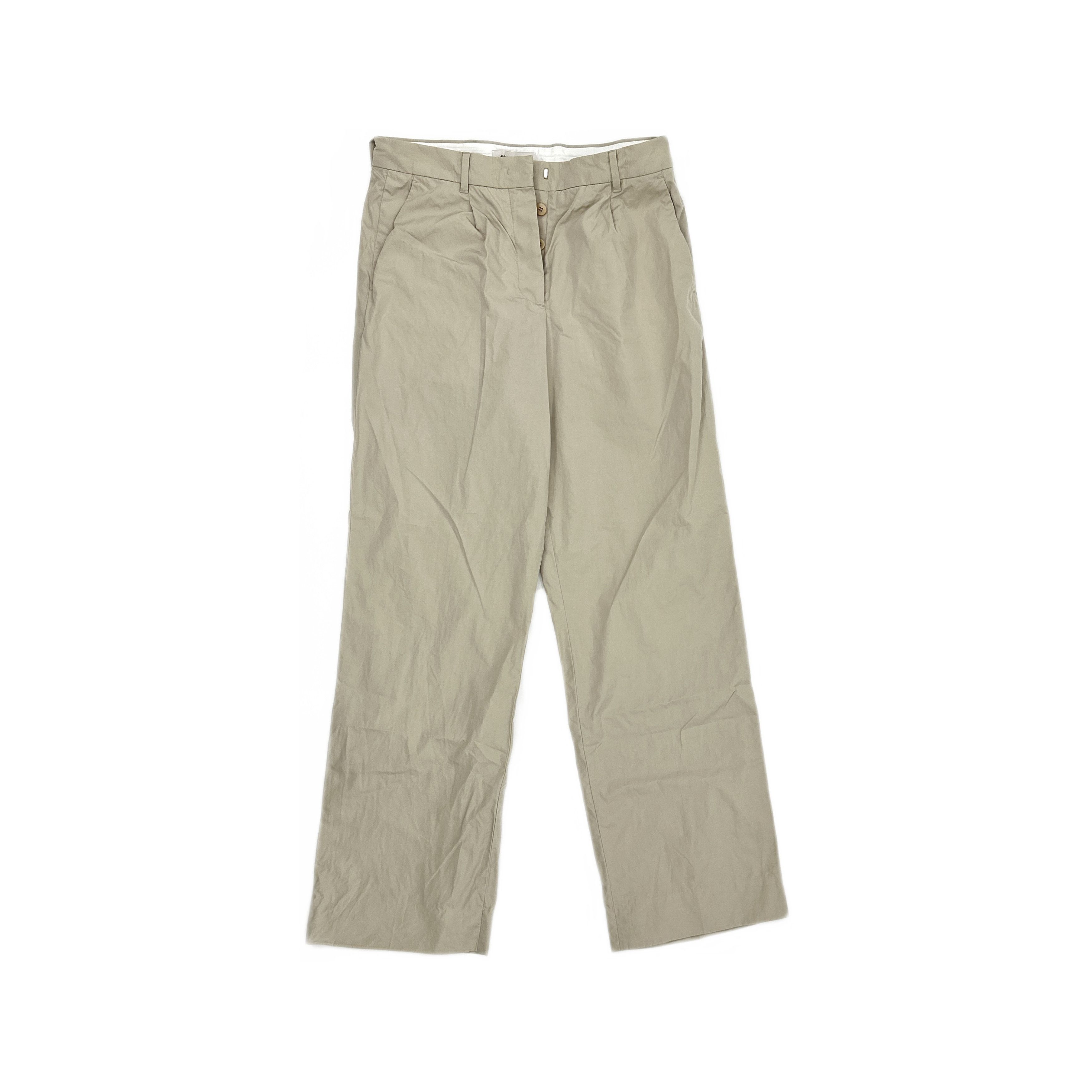 Miu Miu Miu Miu Beige Logo Embroidery Straight Pants Size 38 Size 26" / US 2 / IT 38 - 1 Thumbnail