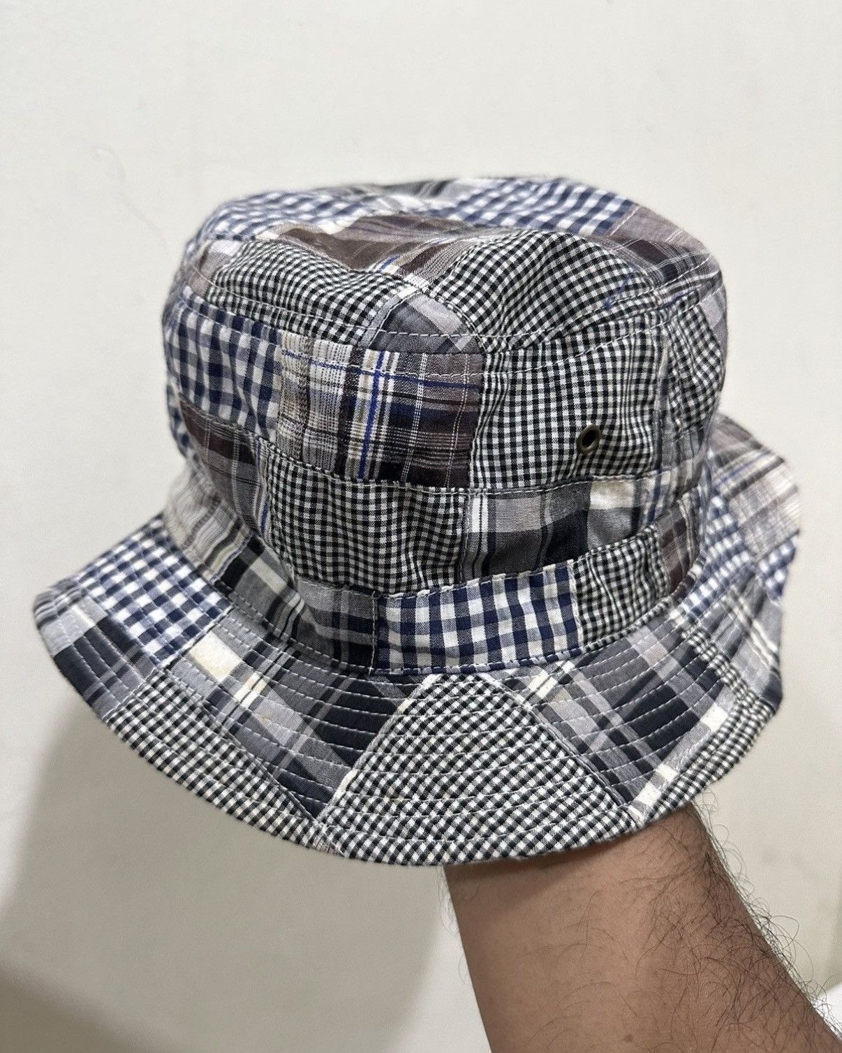 Japanese Brand VTG Patchwork Style Kapital Hat Size ONE SIZE - 3 Thumbnail